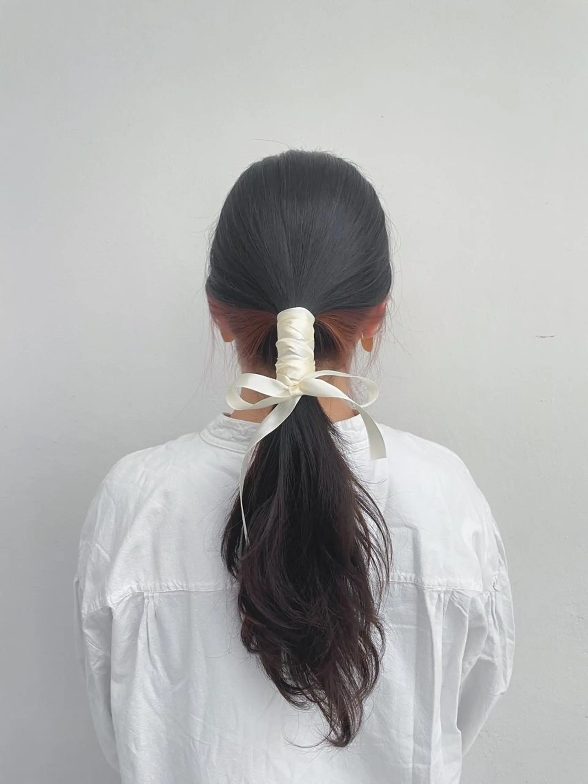 ロング カラー ヘアアレンジ 外山 なつ美のネイルデザイン