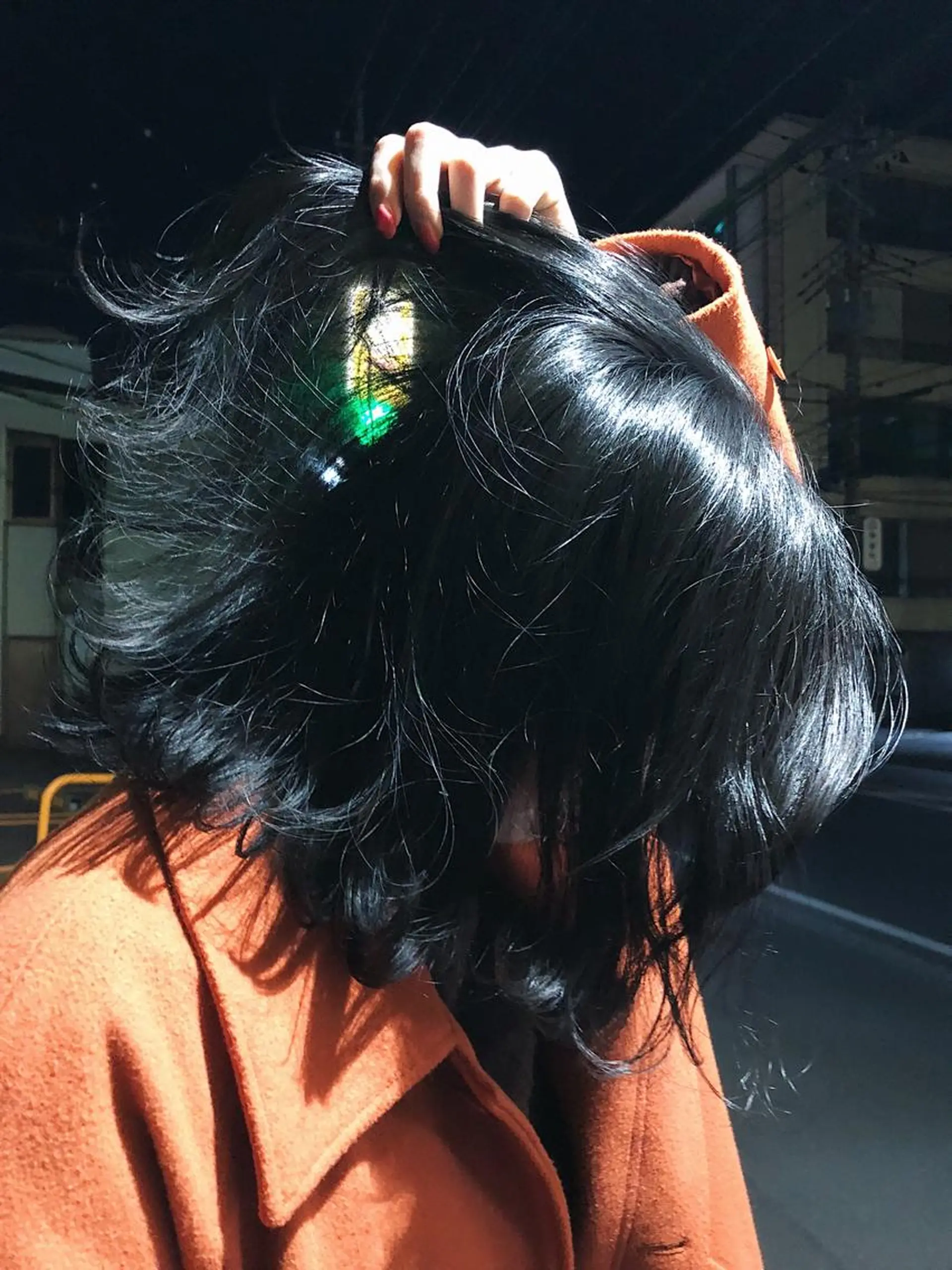 ミディアム カラー ヘアアレンジ 透明感カラー ダークグレー 遠藤悠大/メンズ縮毛 /メンズカットのヘアスタイル