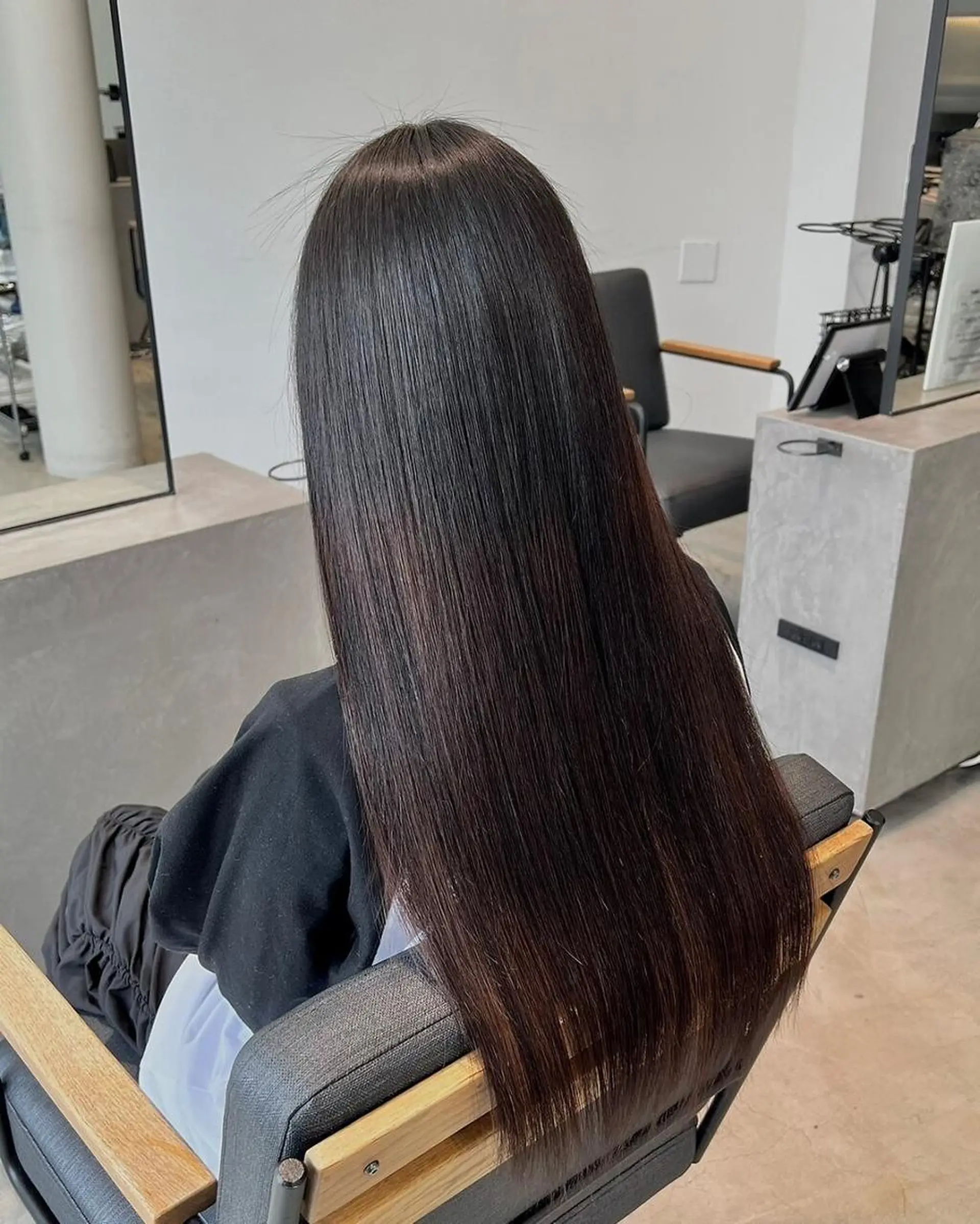 ロング パーマ 美髪矯正🍀 似合わせカット渡邊のヘアスタイル