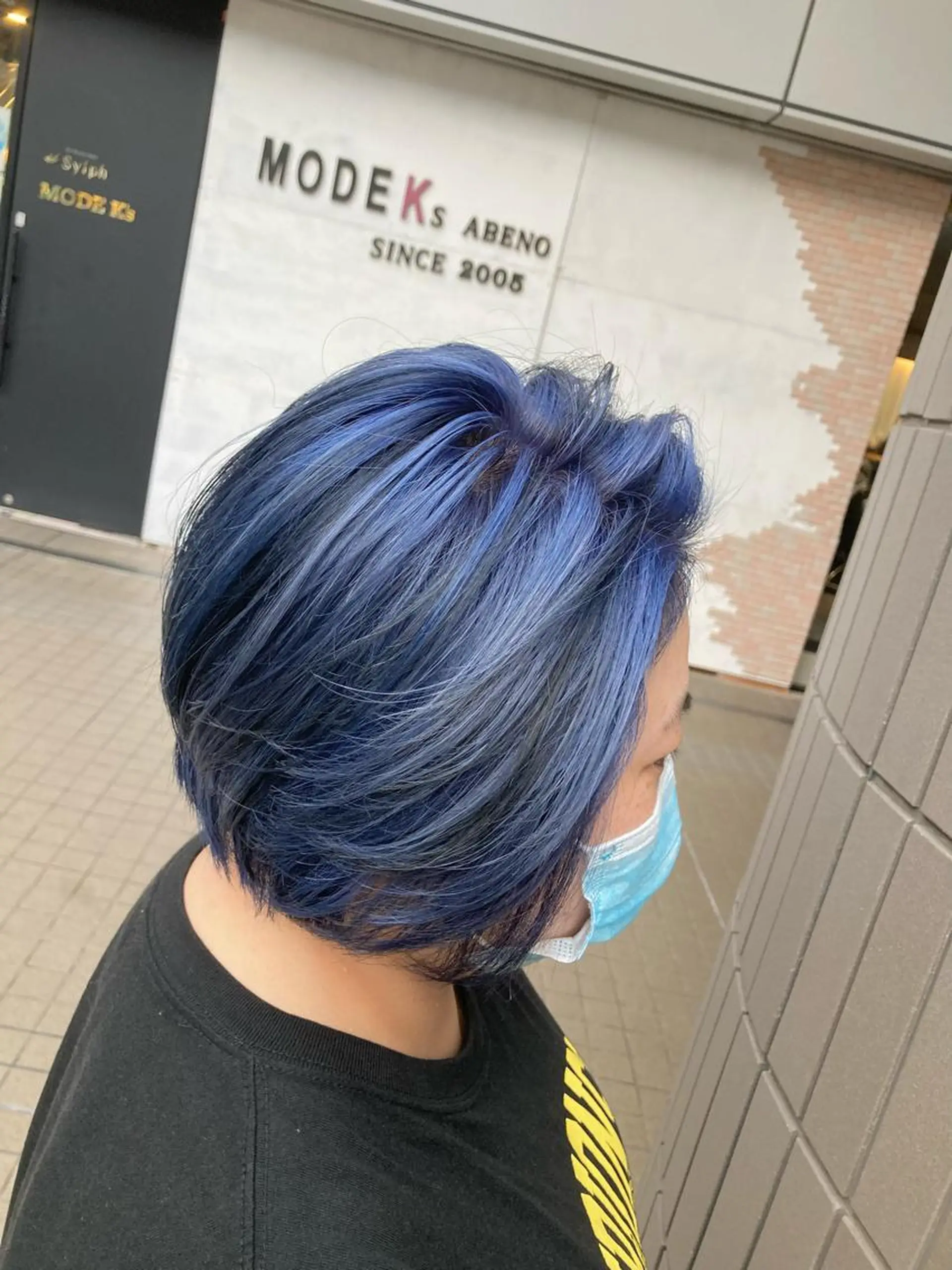 ショート カラー ブルーカラー ブルーラベンダー ラベンダーカラー カット ヘアカラー トリートメント SHAFT Ieiriのヘアスタイル