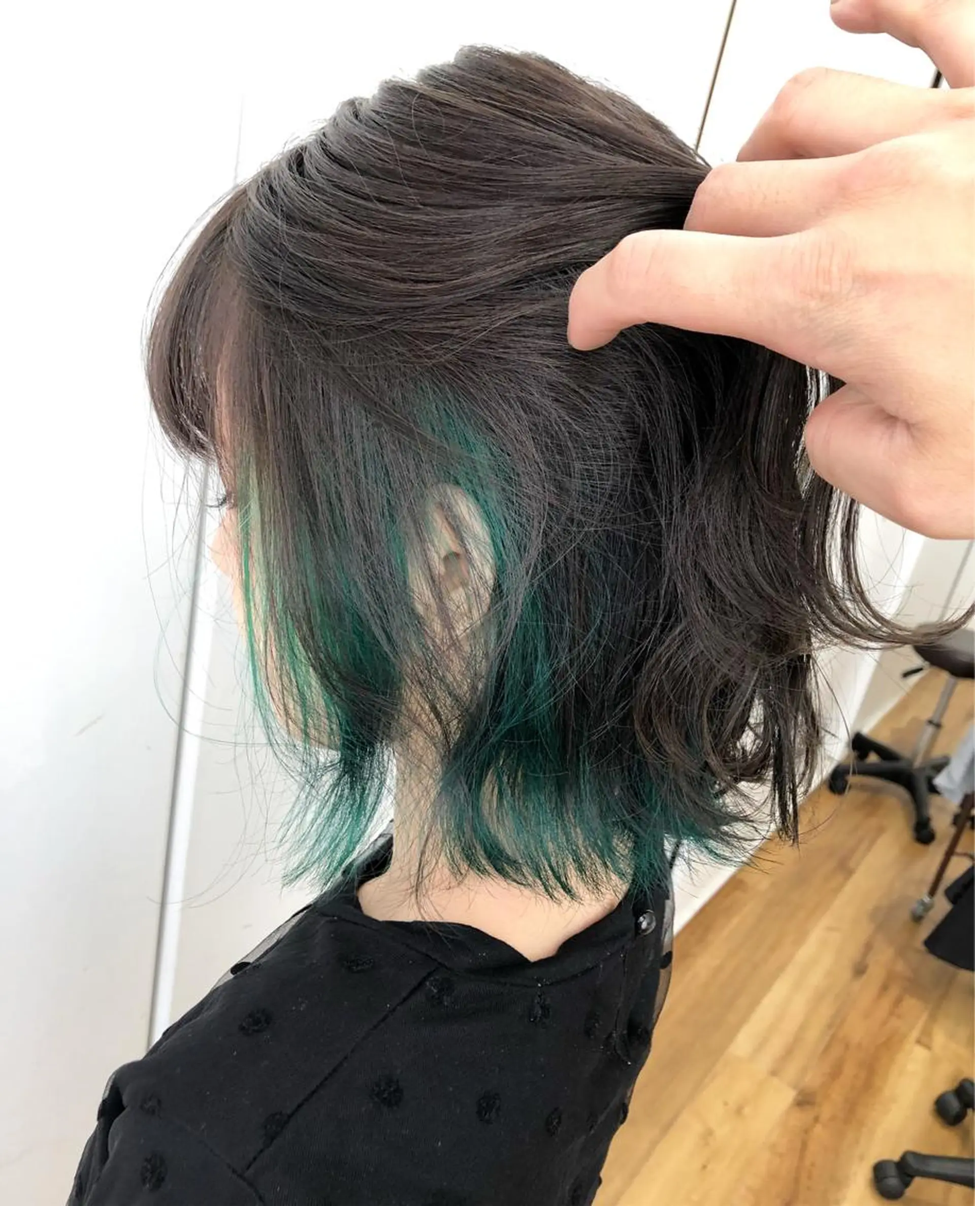 ショート カラー ブリーチ インナーカラー カット ヘアカラー Le/a谷町 野上幹太のヘアスタイル