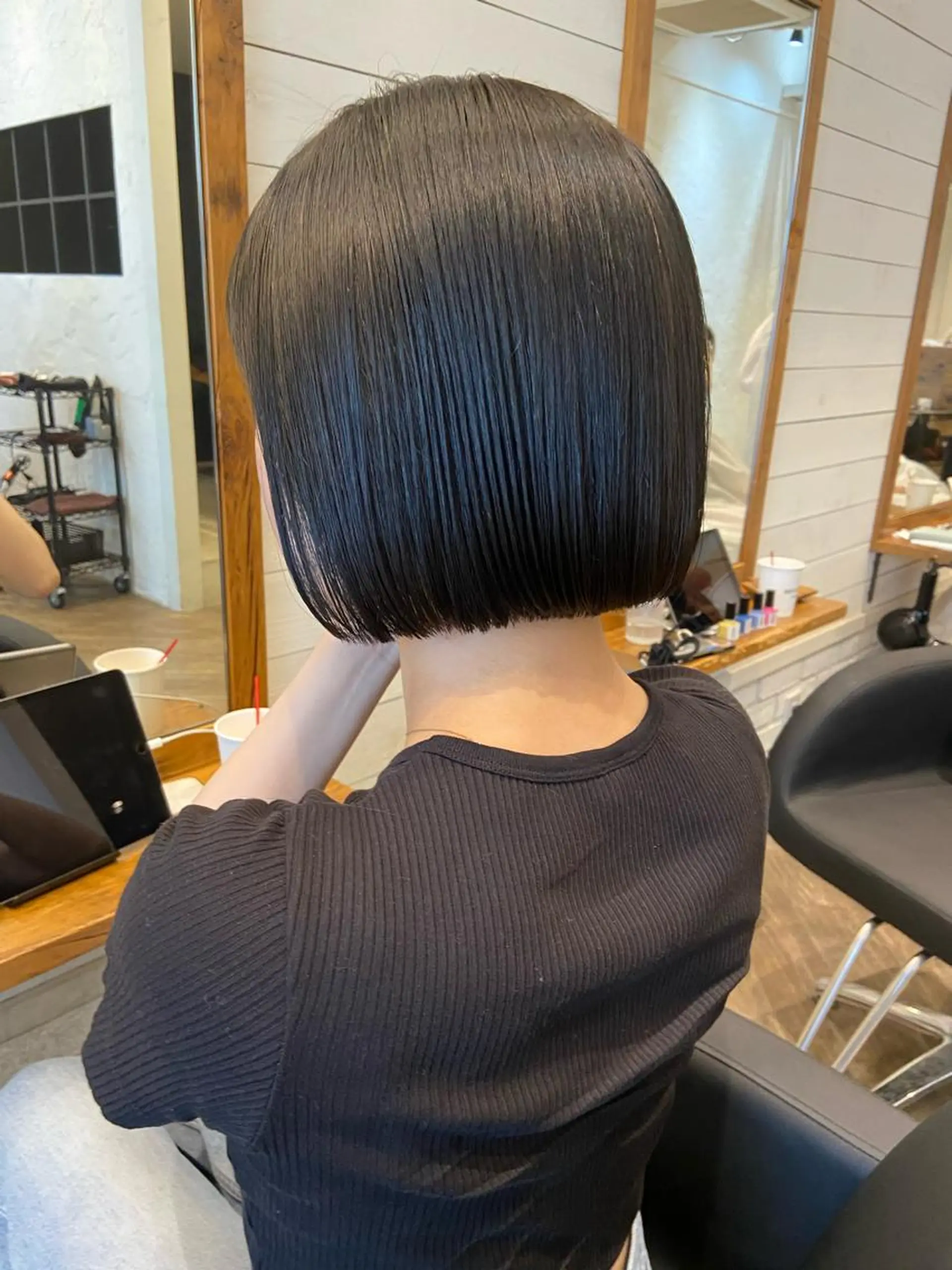 ショート カラー ブルーカラー ボブ 🌟アレンジが似合う カラー🌟Rumiのヘアスタイル