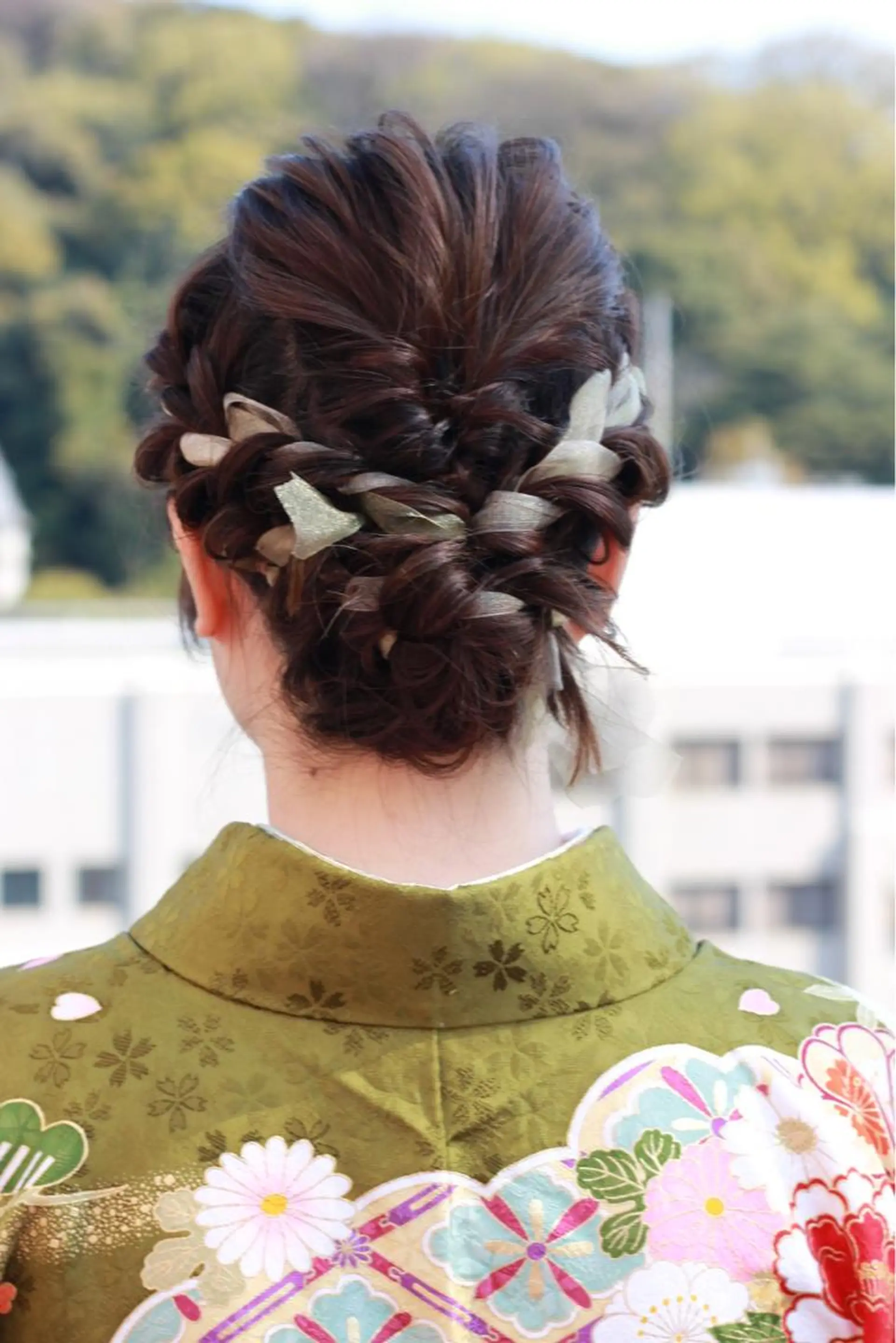 ミディアム ヘアアレンジ 卒業式のヘアスタイル ヘアセット Viage （ビアージュ）のヘアスタイル