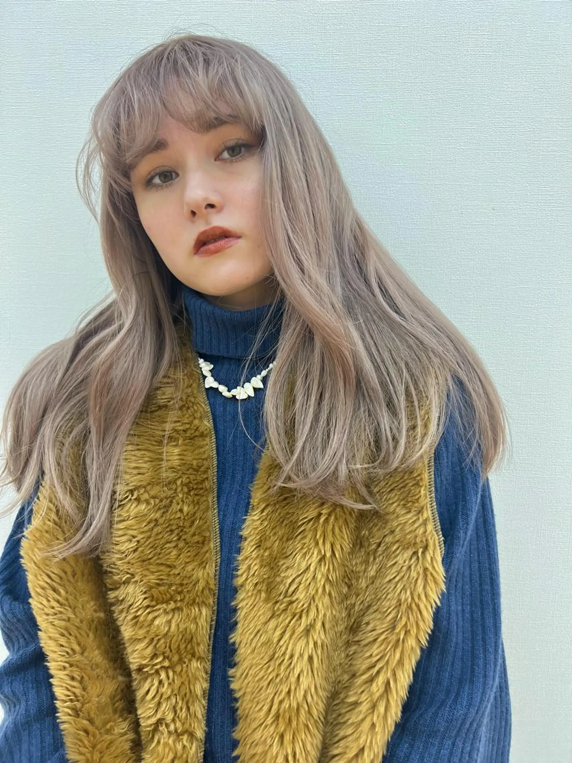 ロング カラー ヘアカラー 鷺谷 玲奈のヘアスタイル