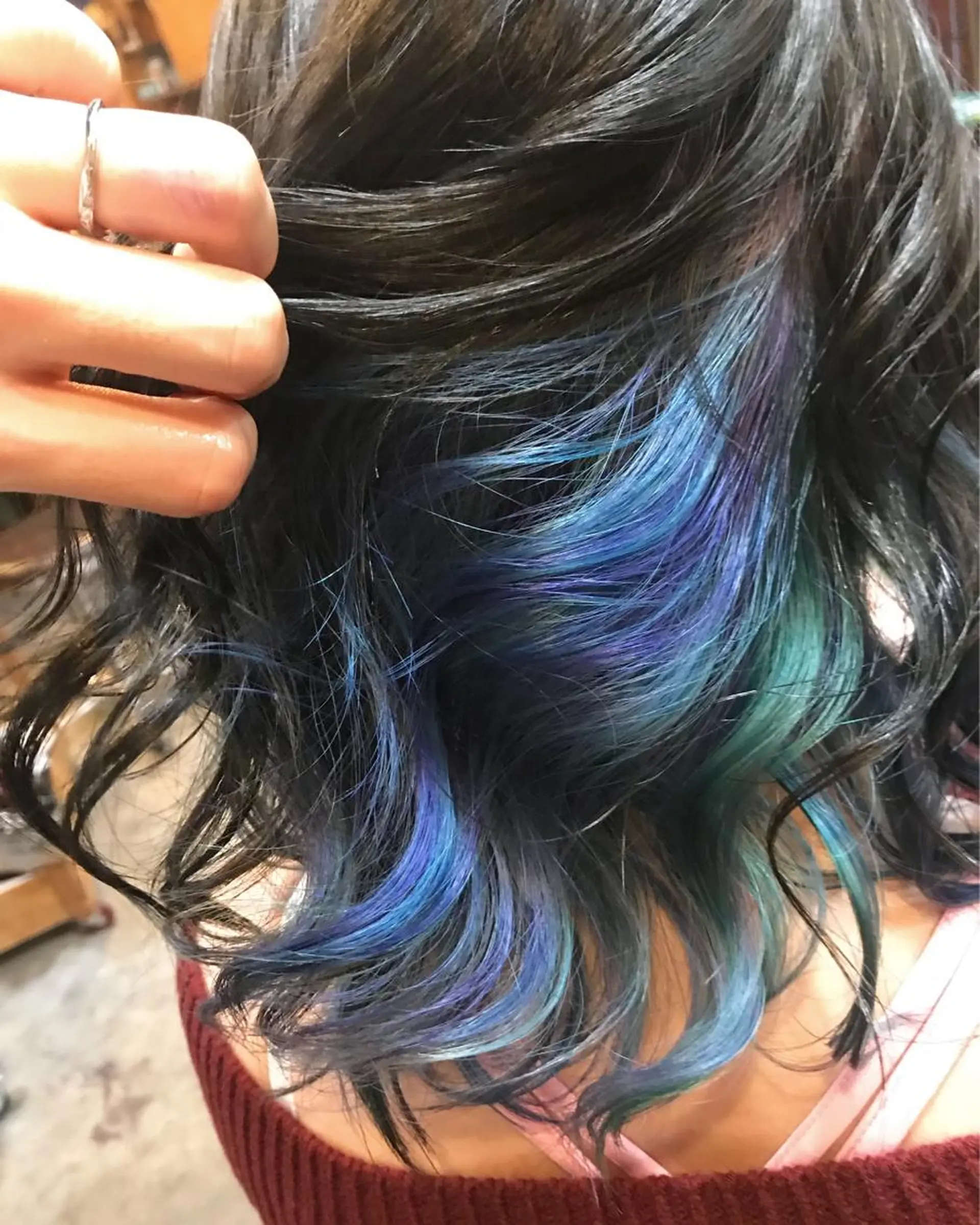 ミディアム カラー アクアカラー ヘアカラー 玉木 育実のヘアスタイル