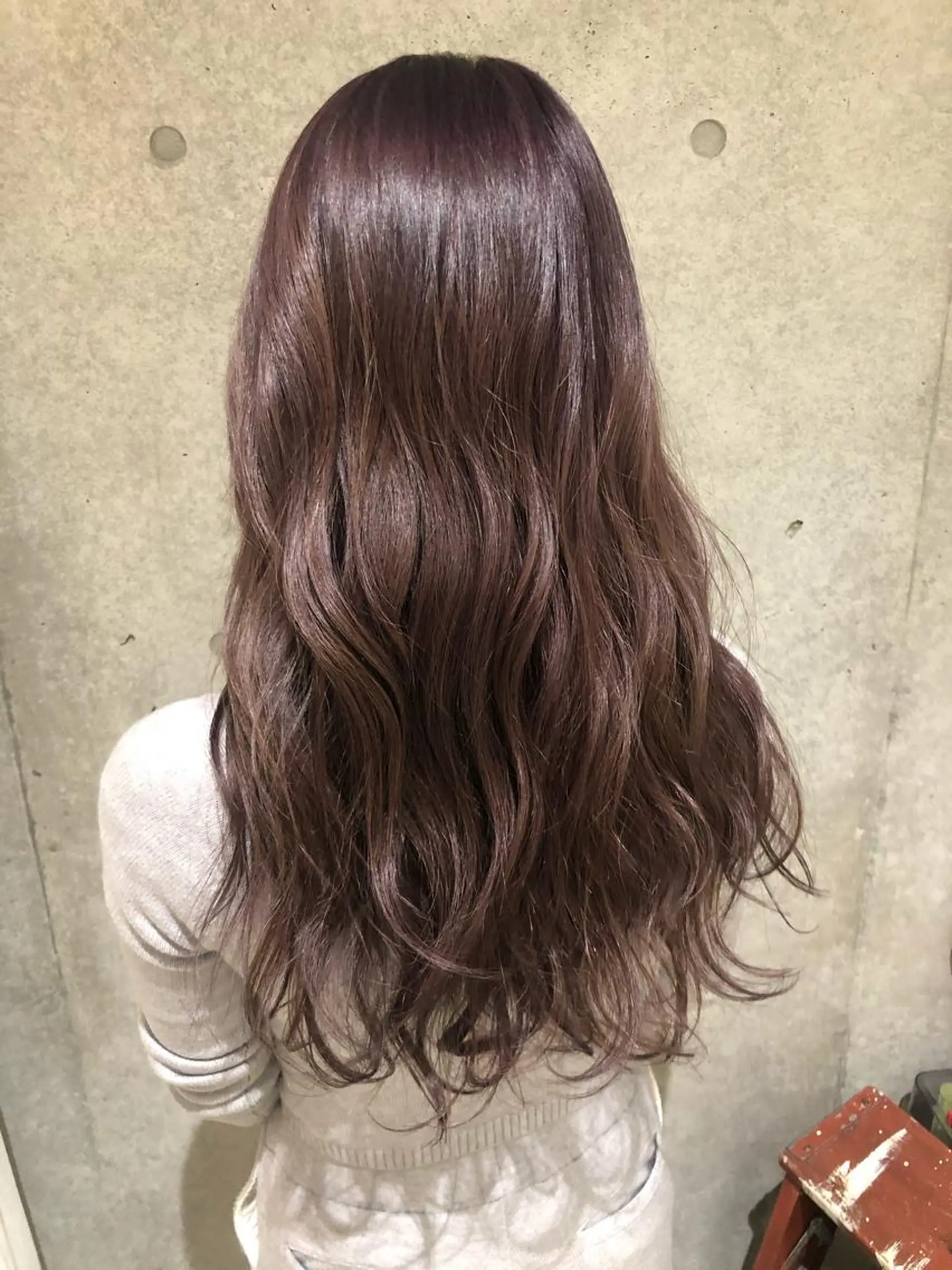 ロング カラー ヘアカラー 飯島 優衣のヘアスタイル