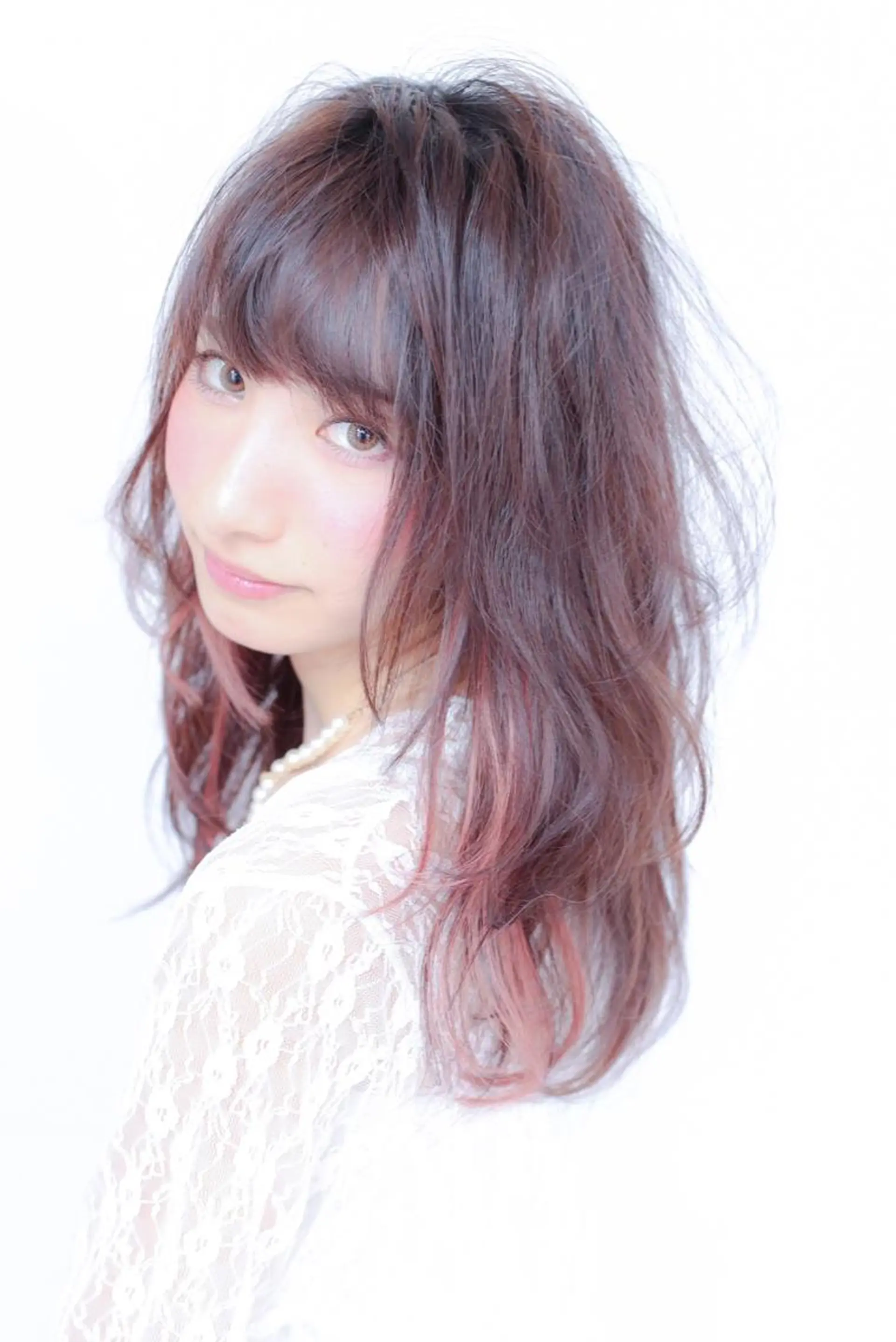 セミロング ブリーチ/髪質改善 NYNY大久保のヘアスタイル