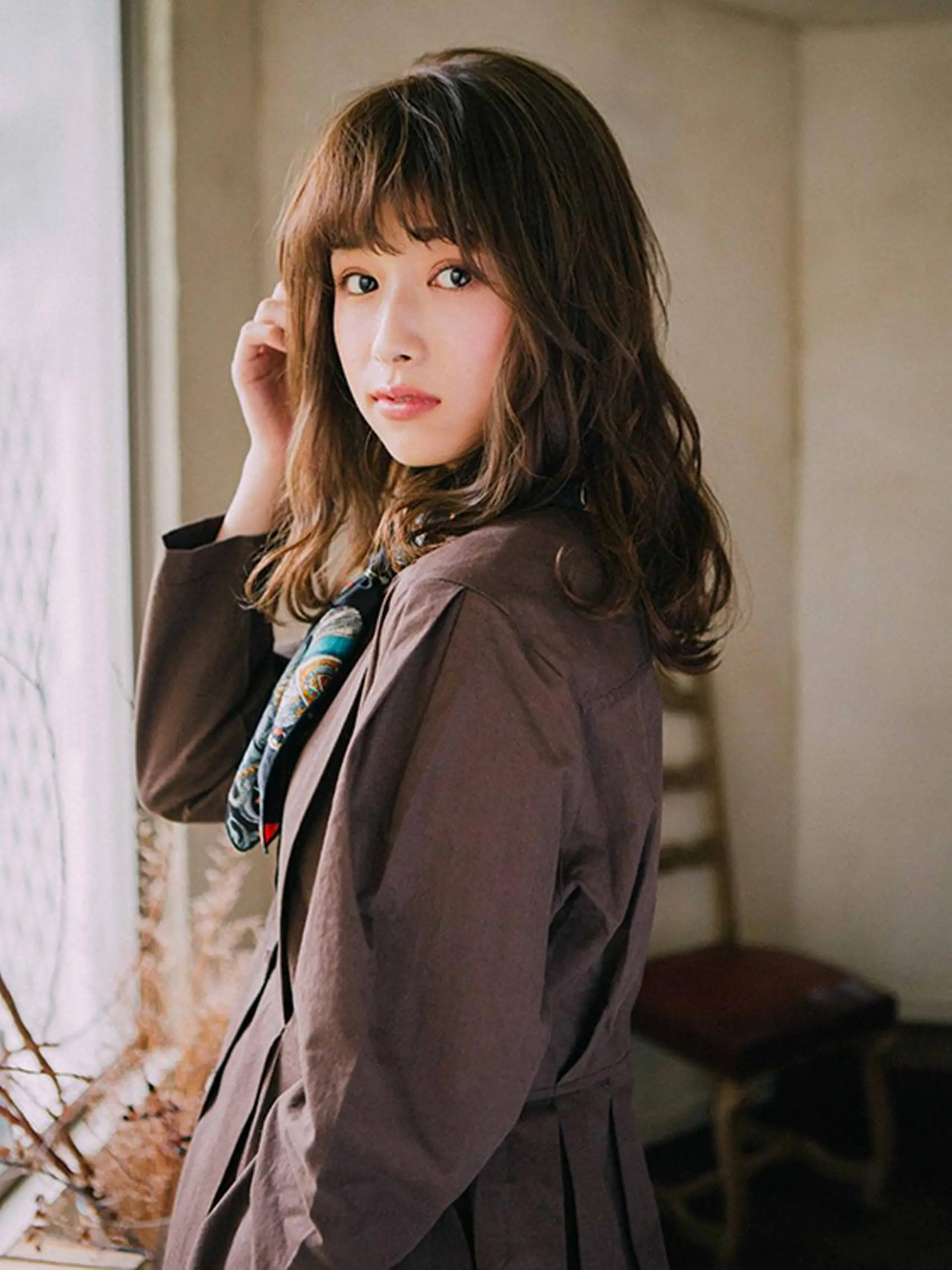 ミディアム パーマ 【公式】amble luxe池袋東口🩷のヘアスタイル