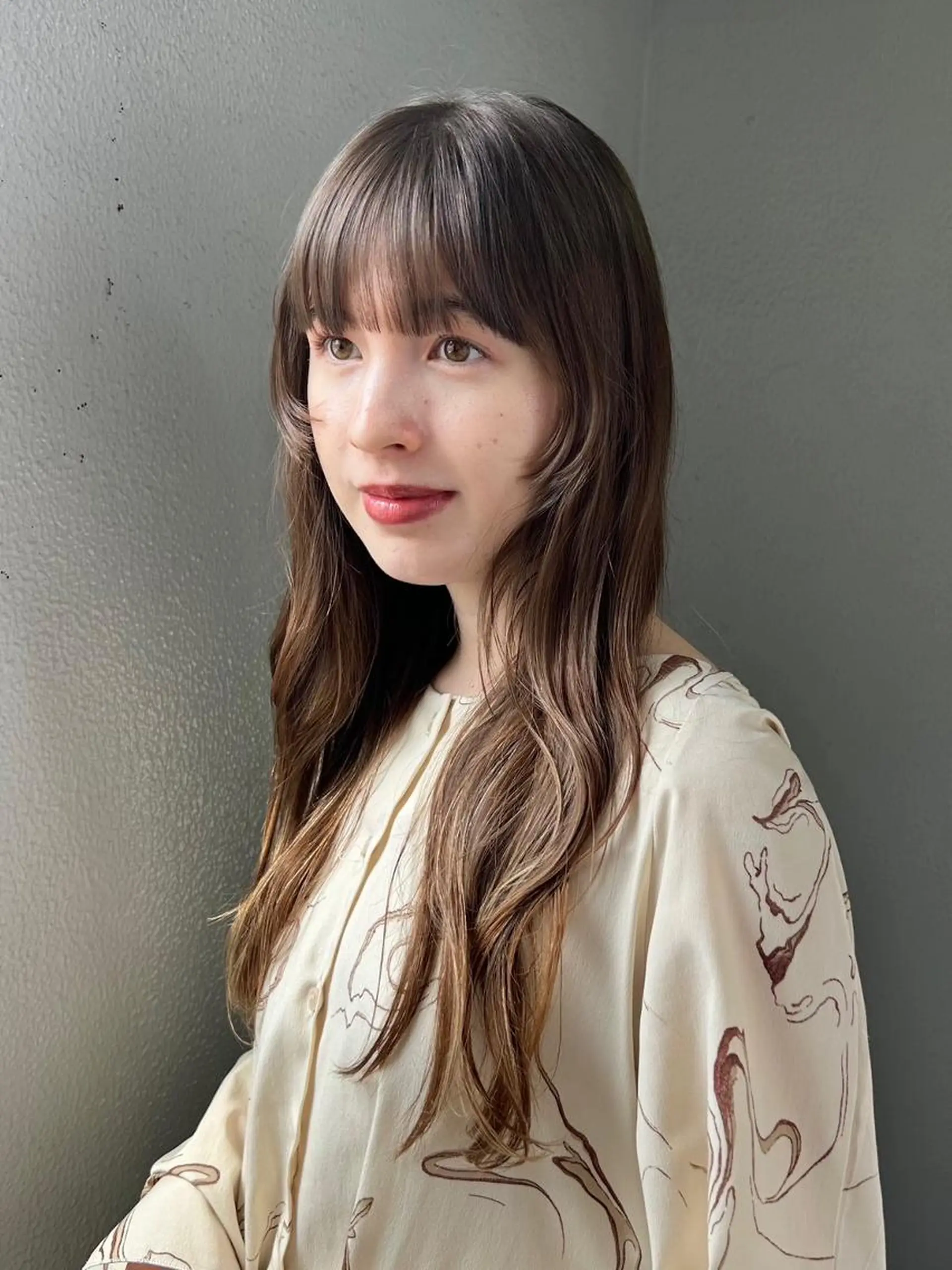 カラー ロング パーマ カット パーマ トリートメント 🌼U24 ヘアデザインラボのヘアスタイル