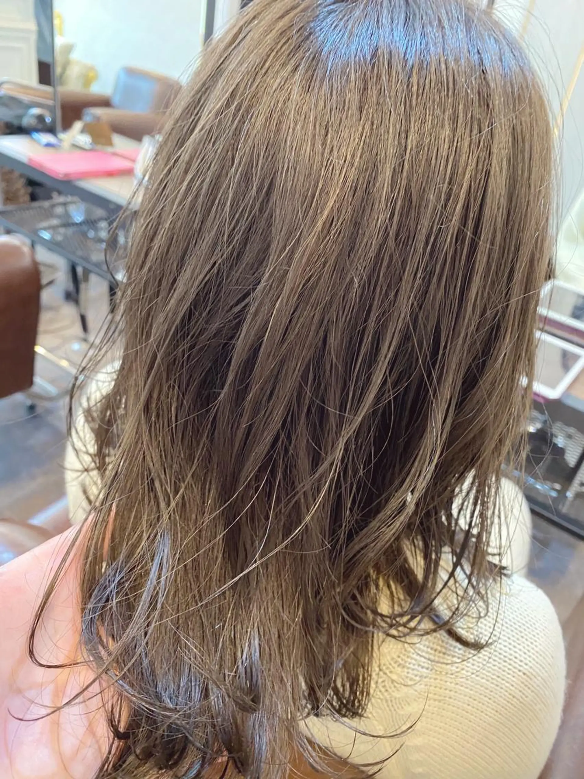 セミロング カラー カット ヘアカラー ⭐️ショート⭐️美髪 矯正⭐️水口陸のヘアスタイル