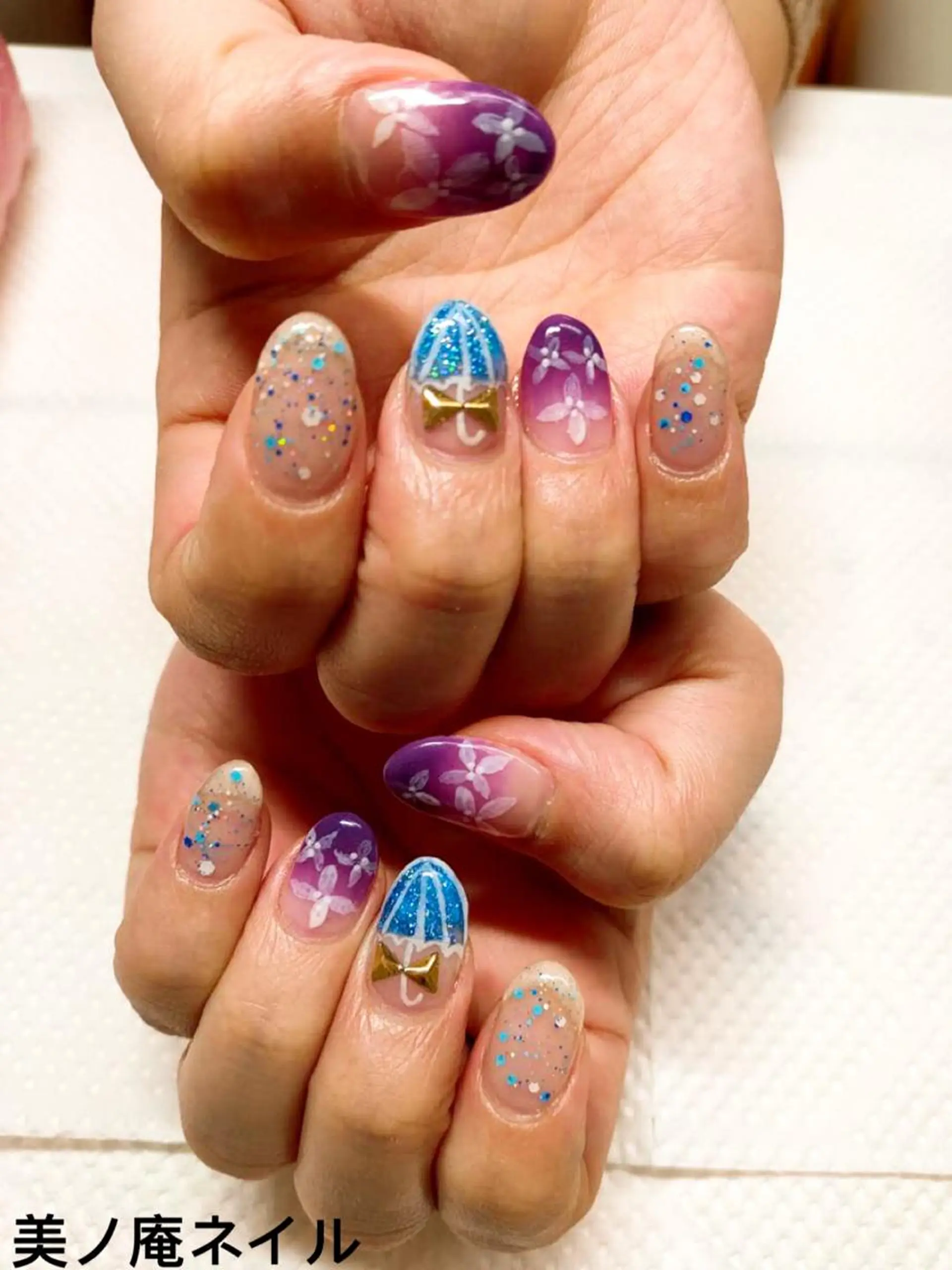 ネイル ハンドネイル ハンドケア 美ノ庵ネイルサロン メトロポリタン前店のネイルデザイン