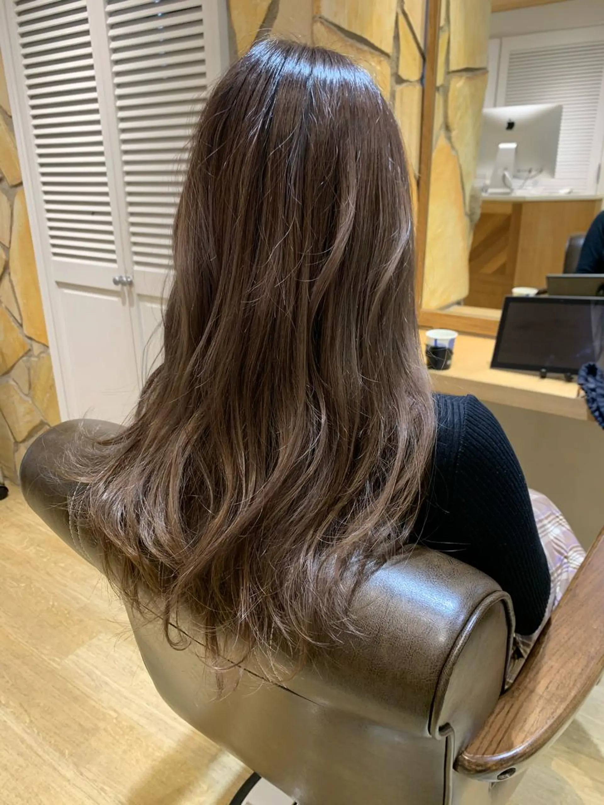 セミロング ヘアカラー トリートメント 渋谷ハイトーン/ デザインカラー阿部のヘアスタイル