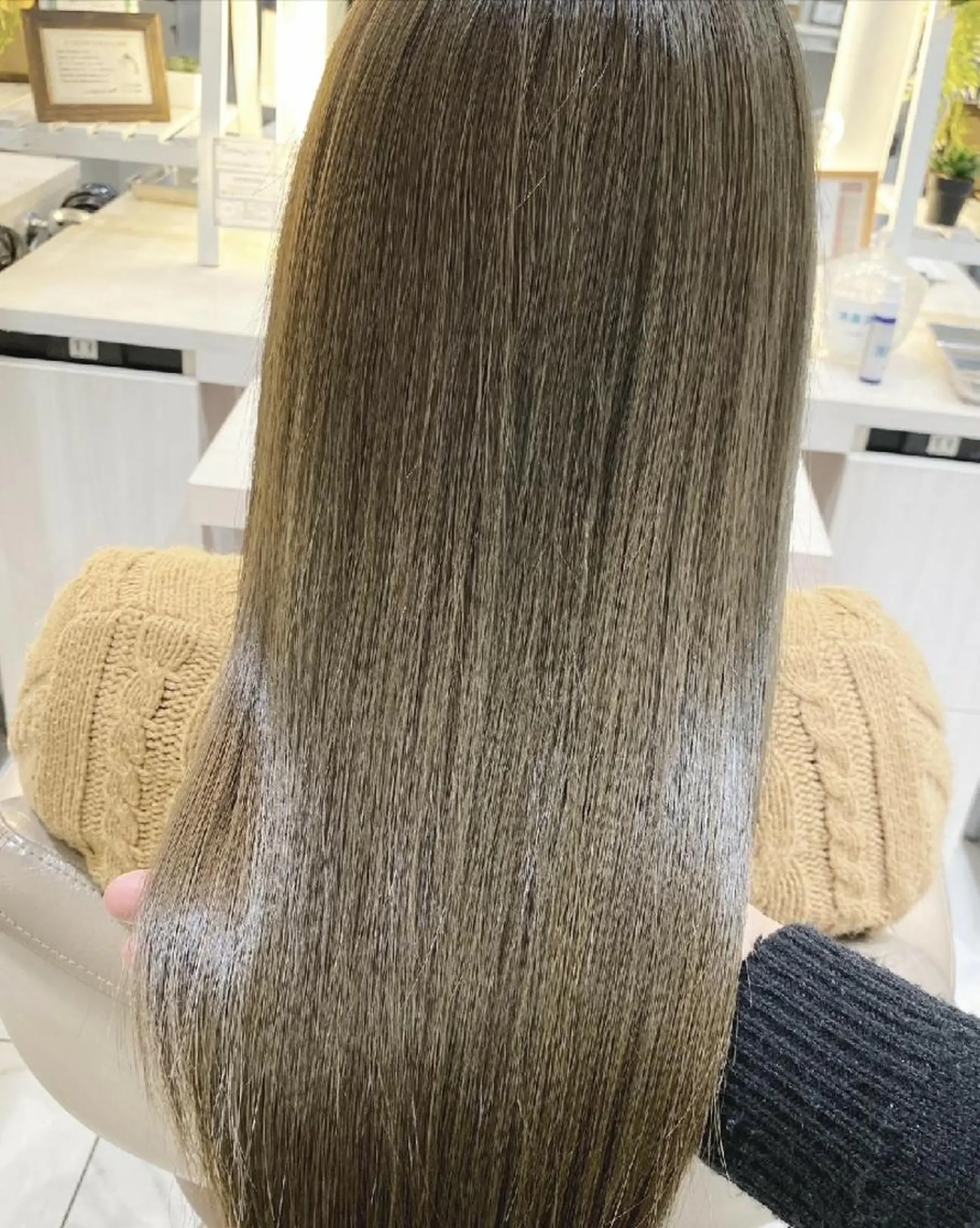 セミロング カラー 髪質改善 カット ヘアカラー トリートメント ＡＳＨ大宮/ブリーチ 髪質改善/カラーのヘアスタイル