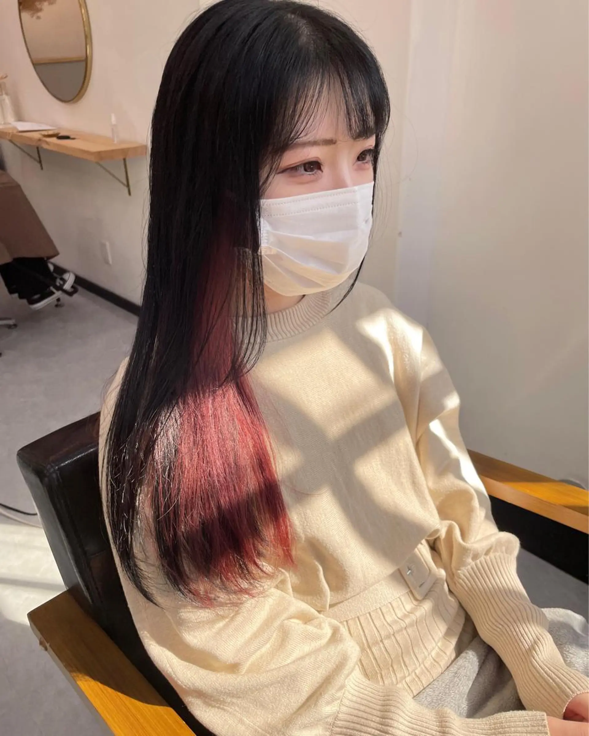 ロング カラー ヘアカラー トリートメント CARICIA 白木 由里加/新栄のヘアスタイル