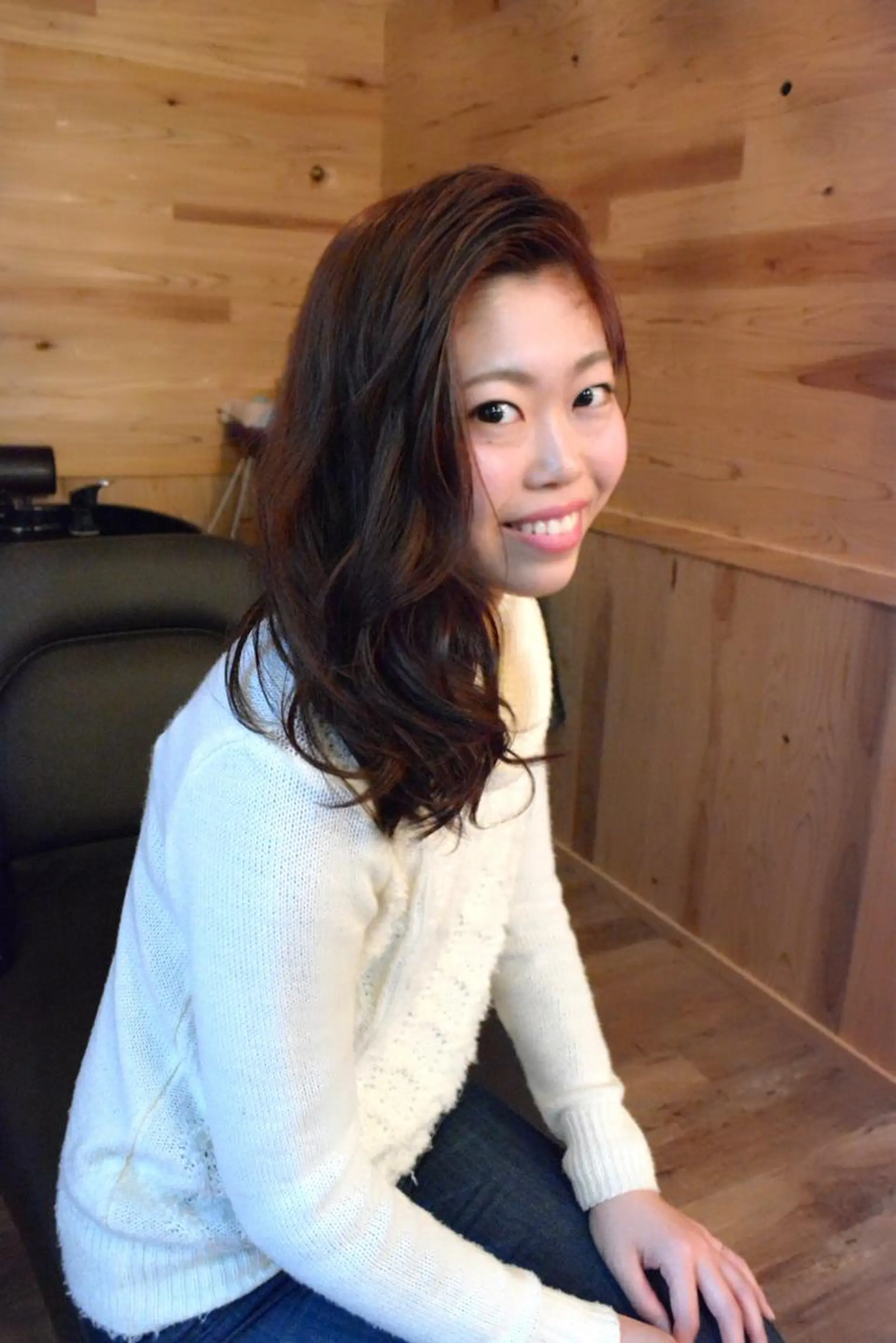 ミディアム セミロング ロング カラー パーマ かきあげバング レイヤーカット belle chambreイブカのその他イメージ