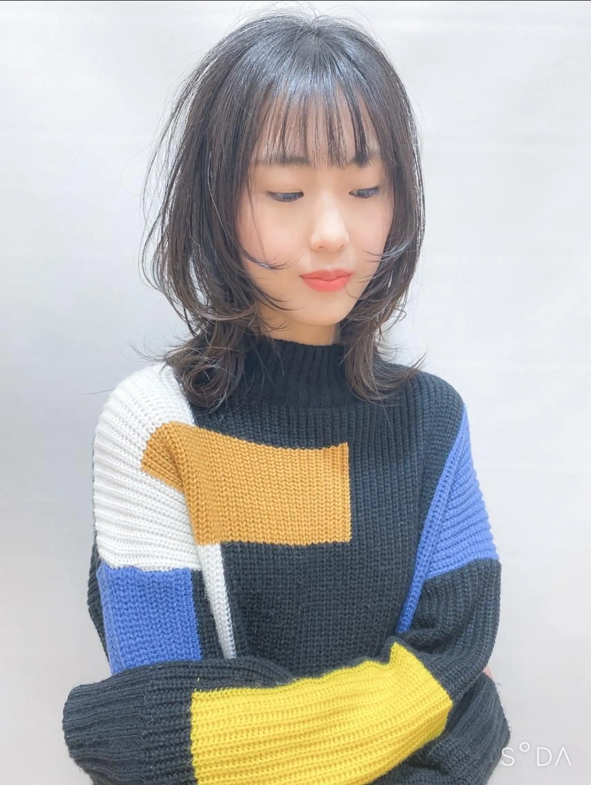 セミロング 大野 あさみのヘアスタイル