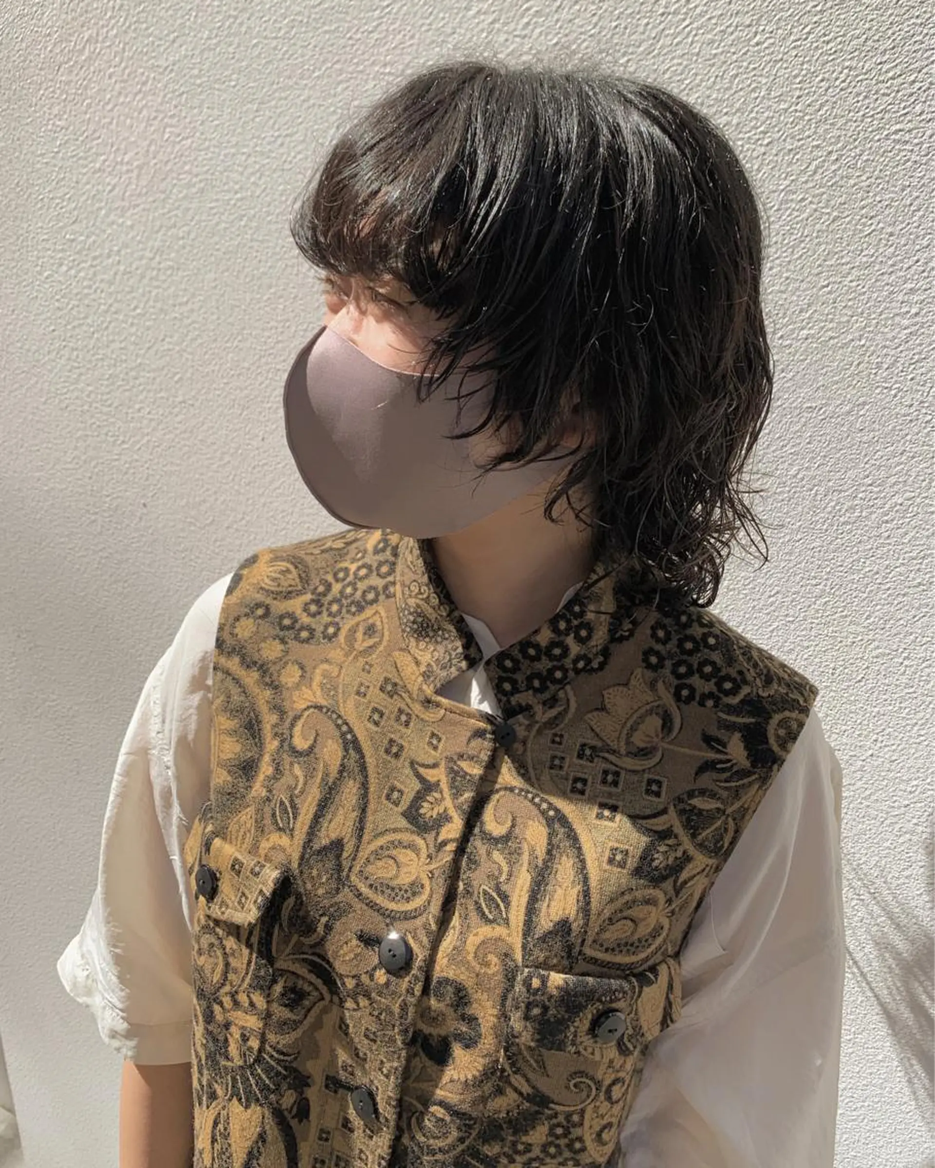 ショート ブリーチ/ウルフ ハッシュカット/石山のヘアスタイル