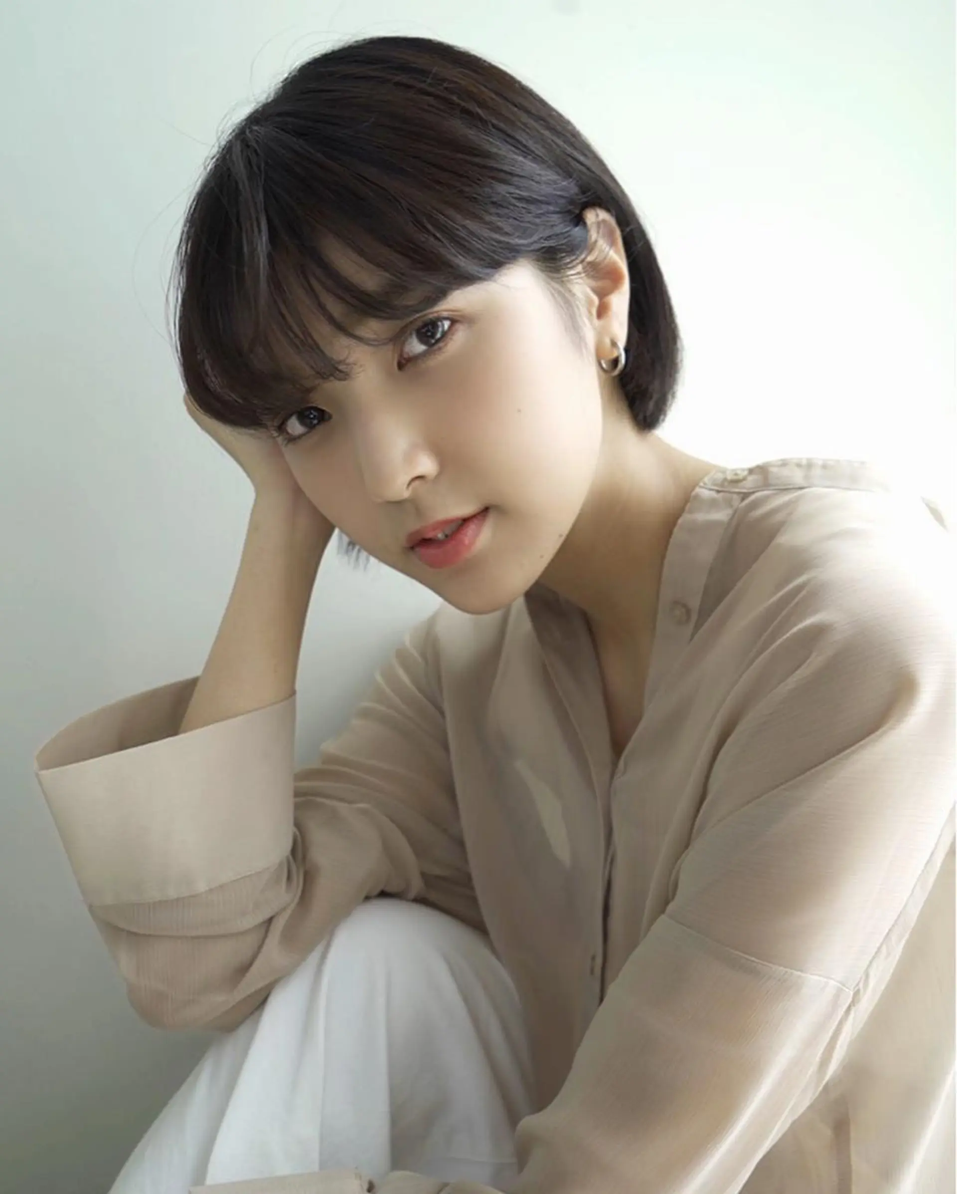 ショート カラー 京都大人女性ショート 徒歩1分/秋山のヘアスタイル