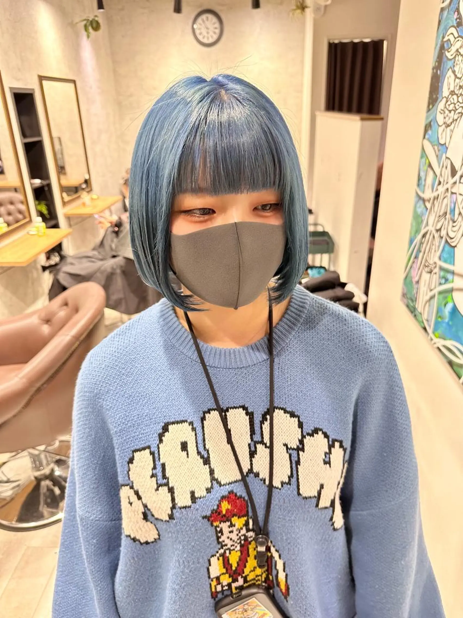 カラー ヘアカラー ヤクシジ レンのヘアスタイル