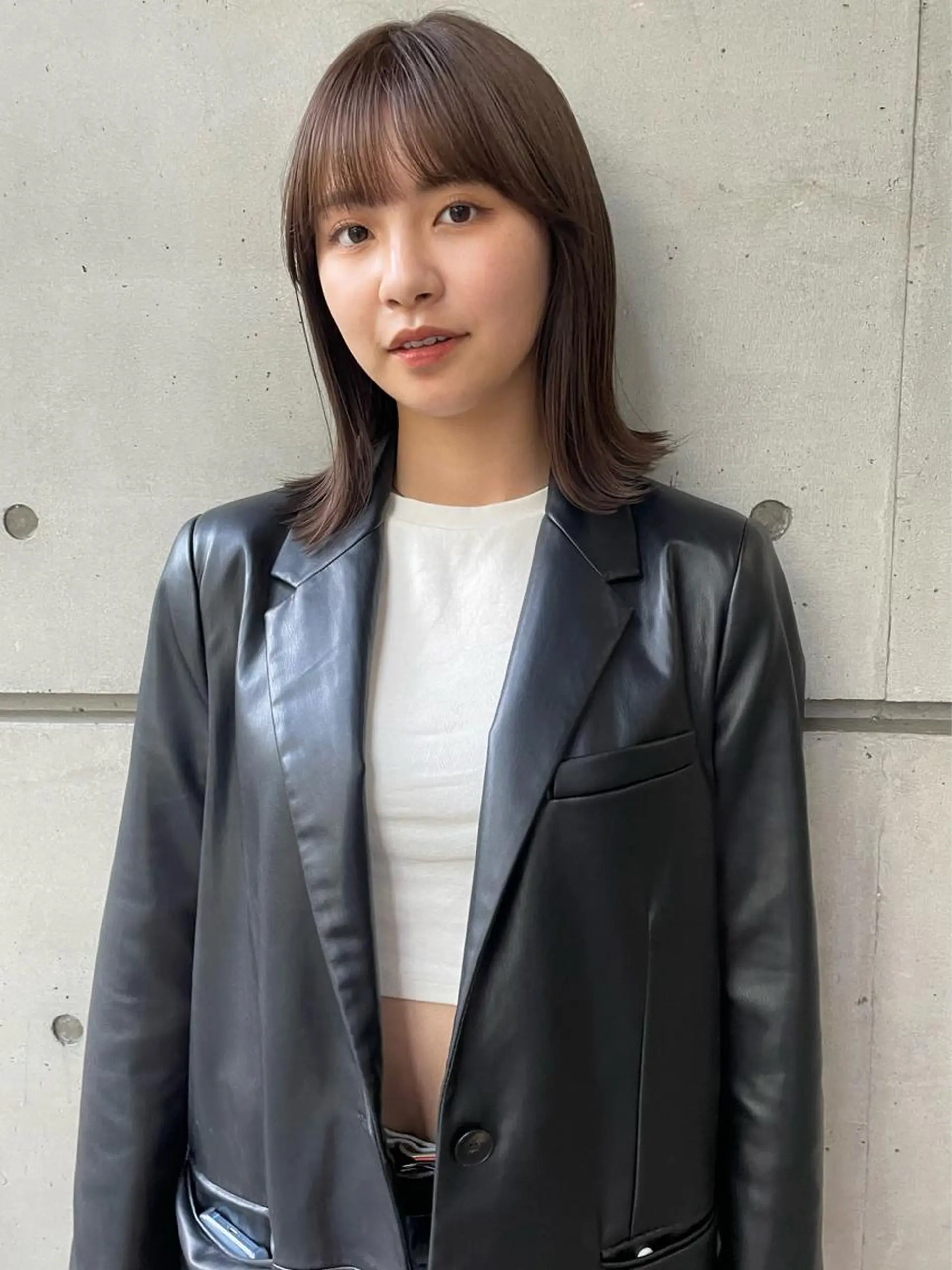 ミディアム カット 縮毛矯正 大角  実希のヘアスタイル