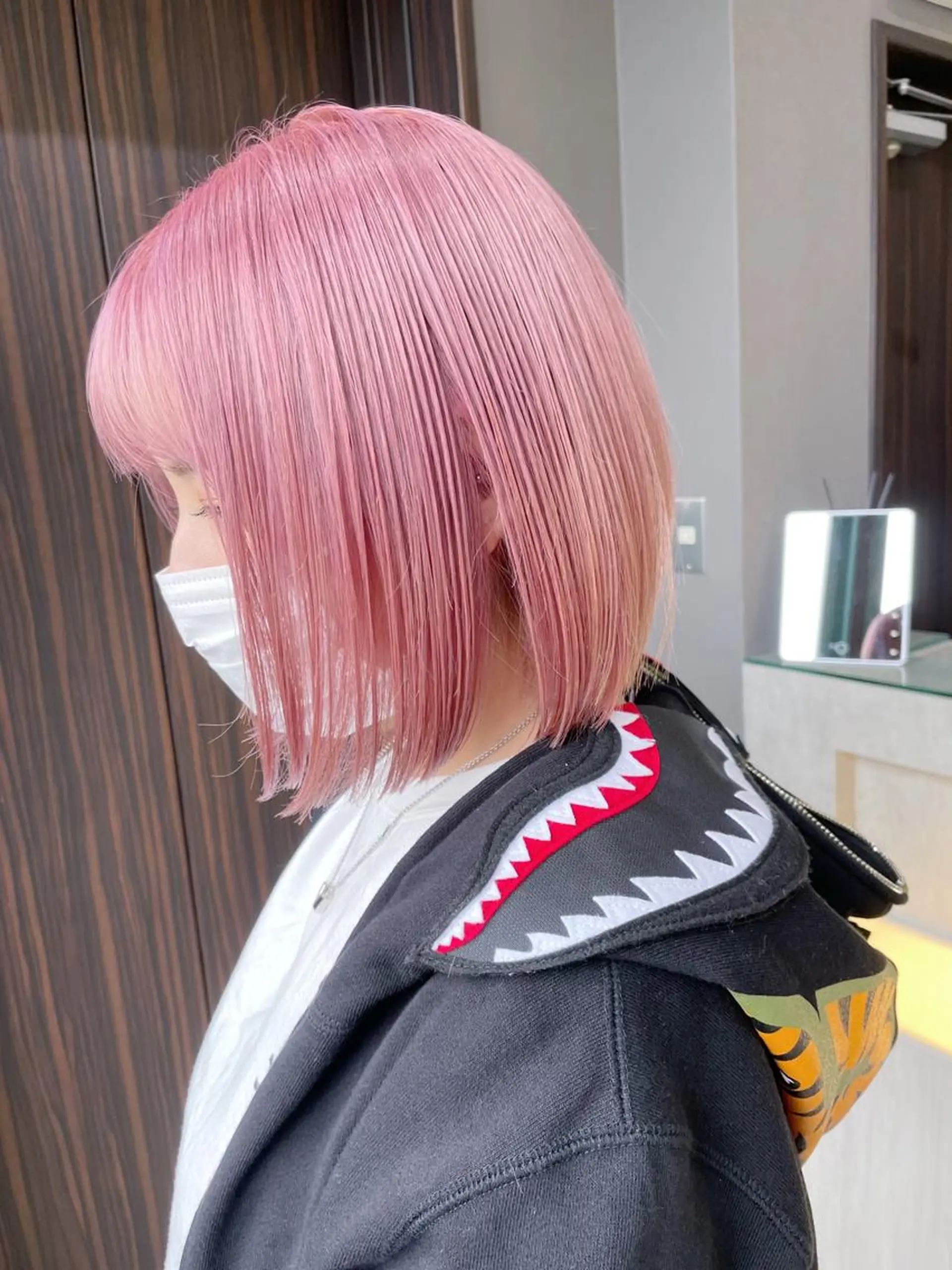 ショート カラー ヘアアレンジ AiM エイム　韓国レイヤーのヘアスタイル