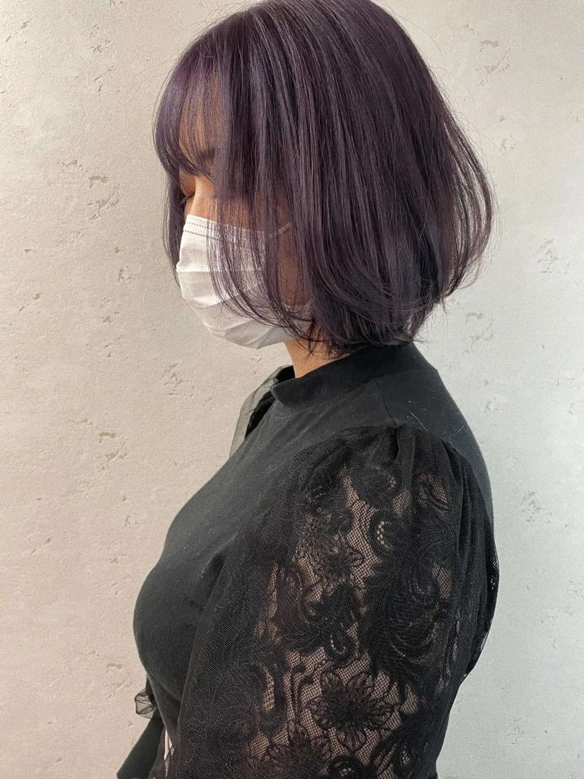 ショート カラー ブリーチ ラベンダーカラー ヘアカラー 🌈トップデザイナー 金沢駅近nanamiのヘアスタイル