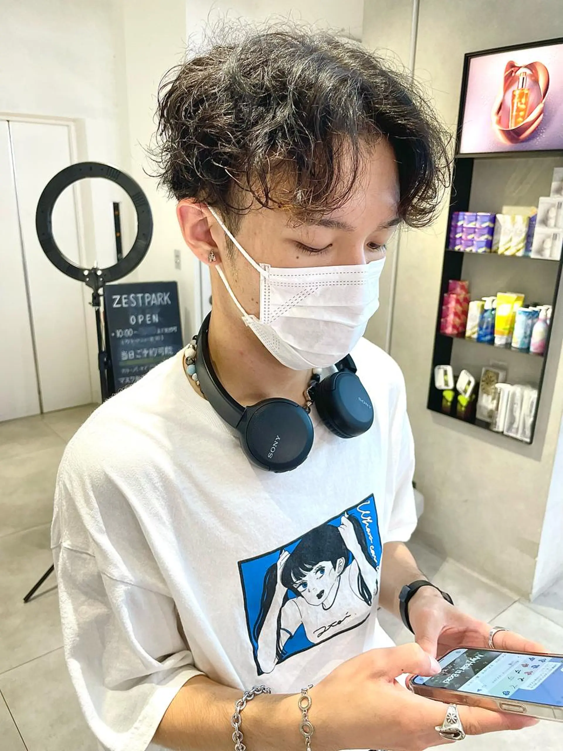 ショート パーマ メンズ 🇰🇷カルマパーマ kaito🇰🇷のヘアスタイル