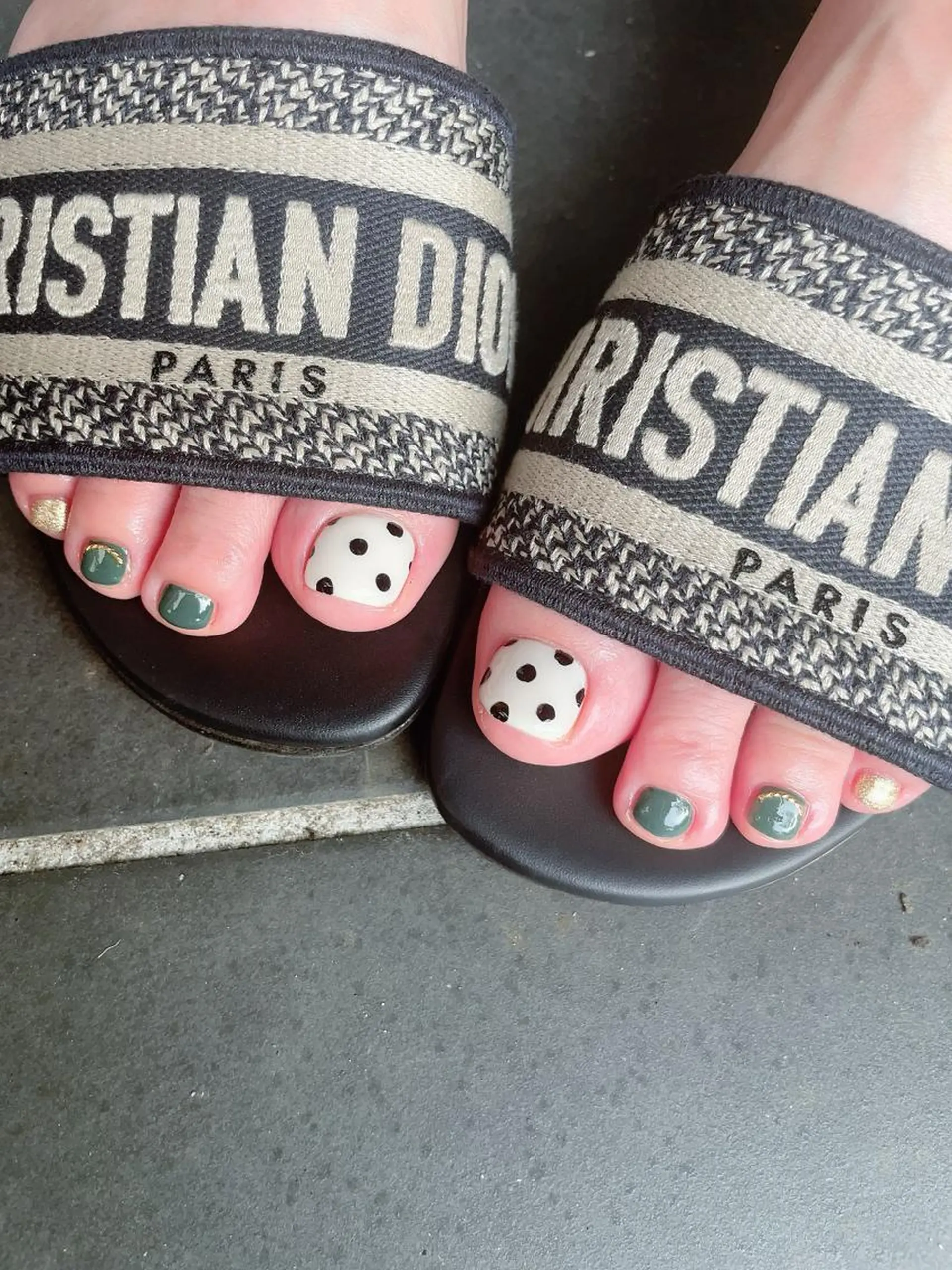 ネイル ドット フットネイル フットネイル * haruのネイルデザイン