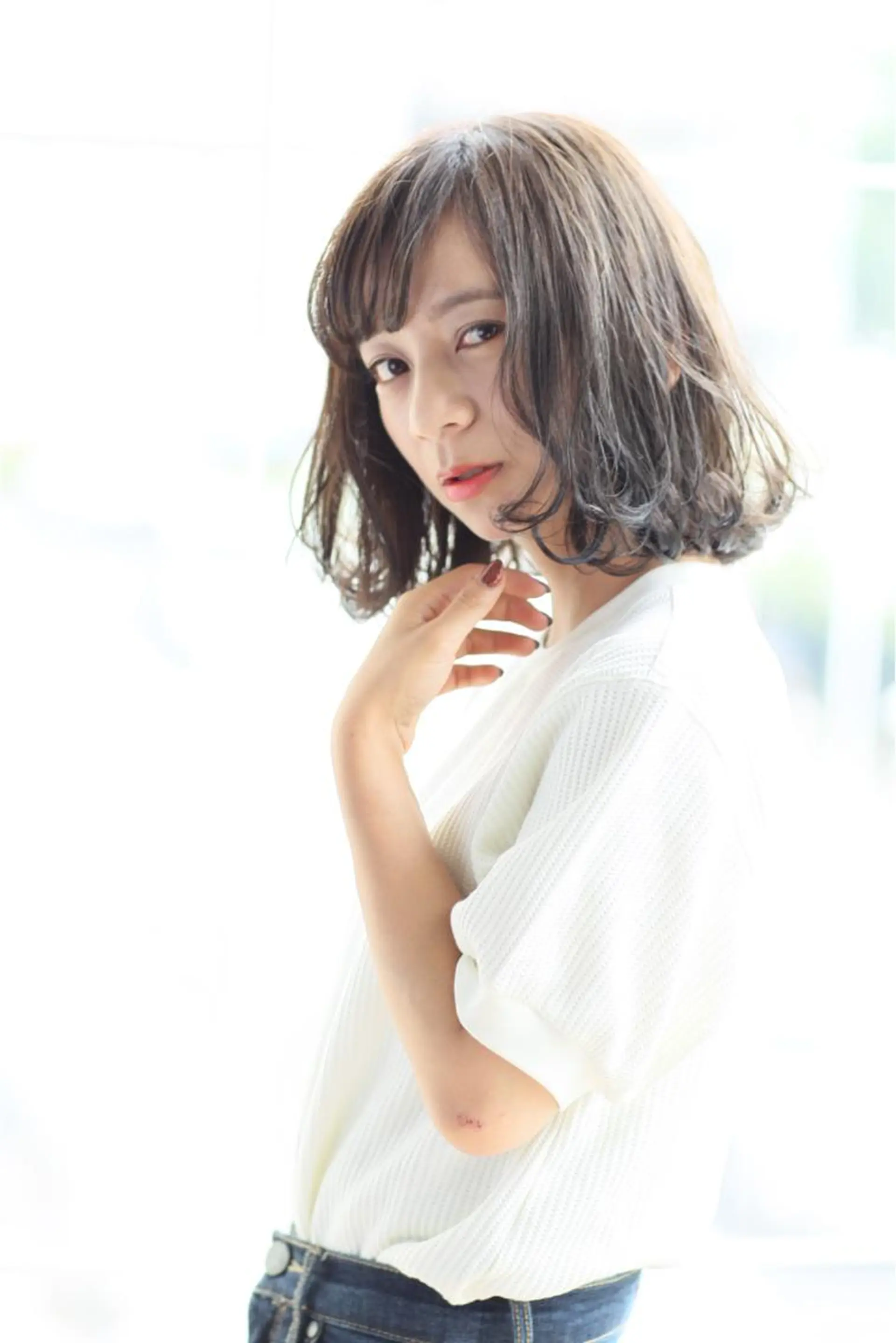 ミディアム 伊藤 光成のヘアスタイル