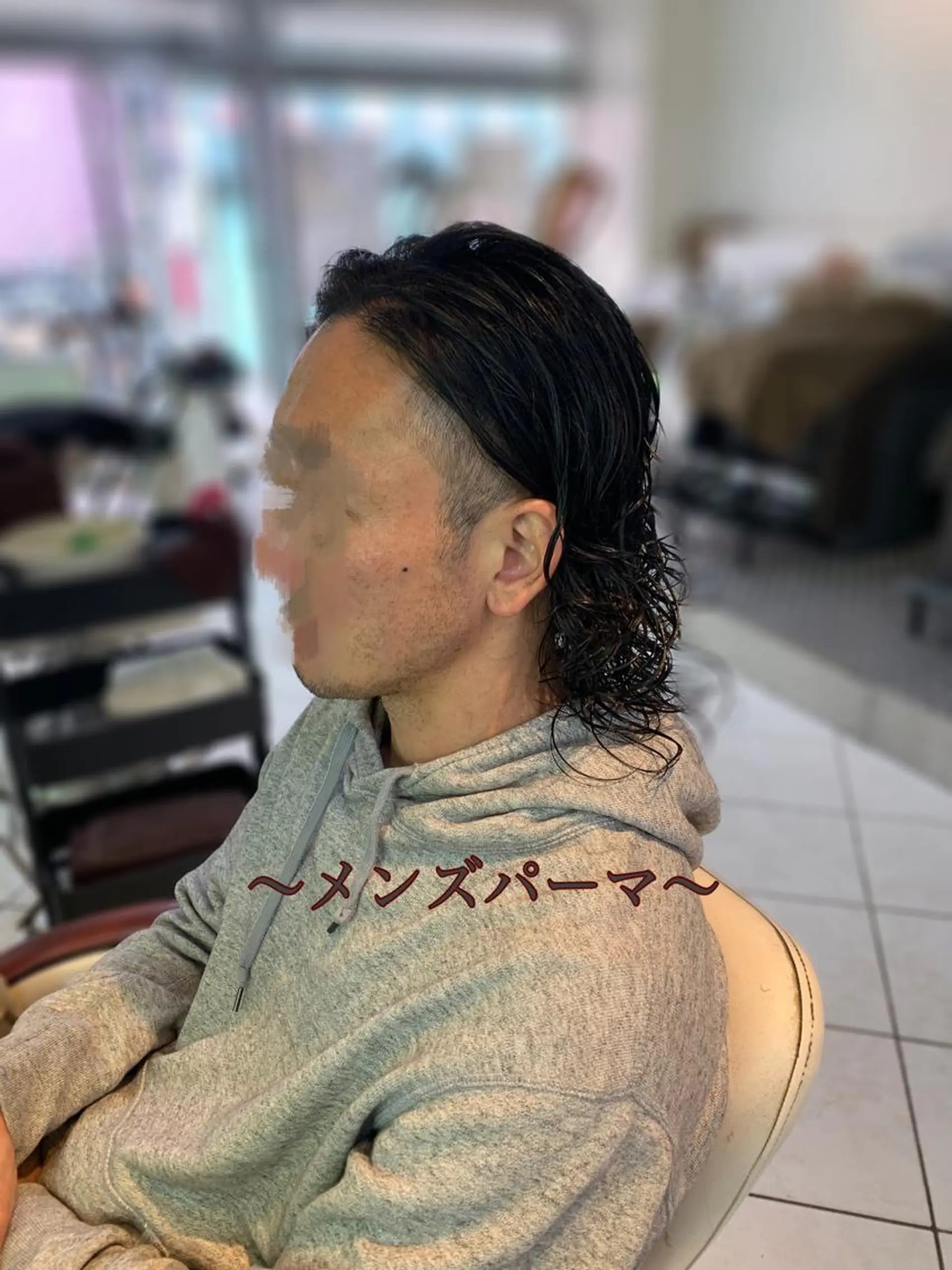 ロング パーマ メンズ カット パーマ ~増田 勇輝~のヘアスタイル