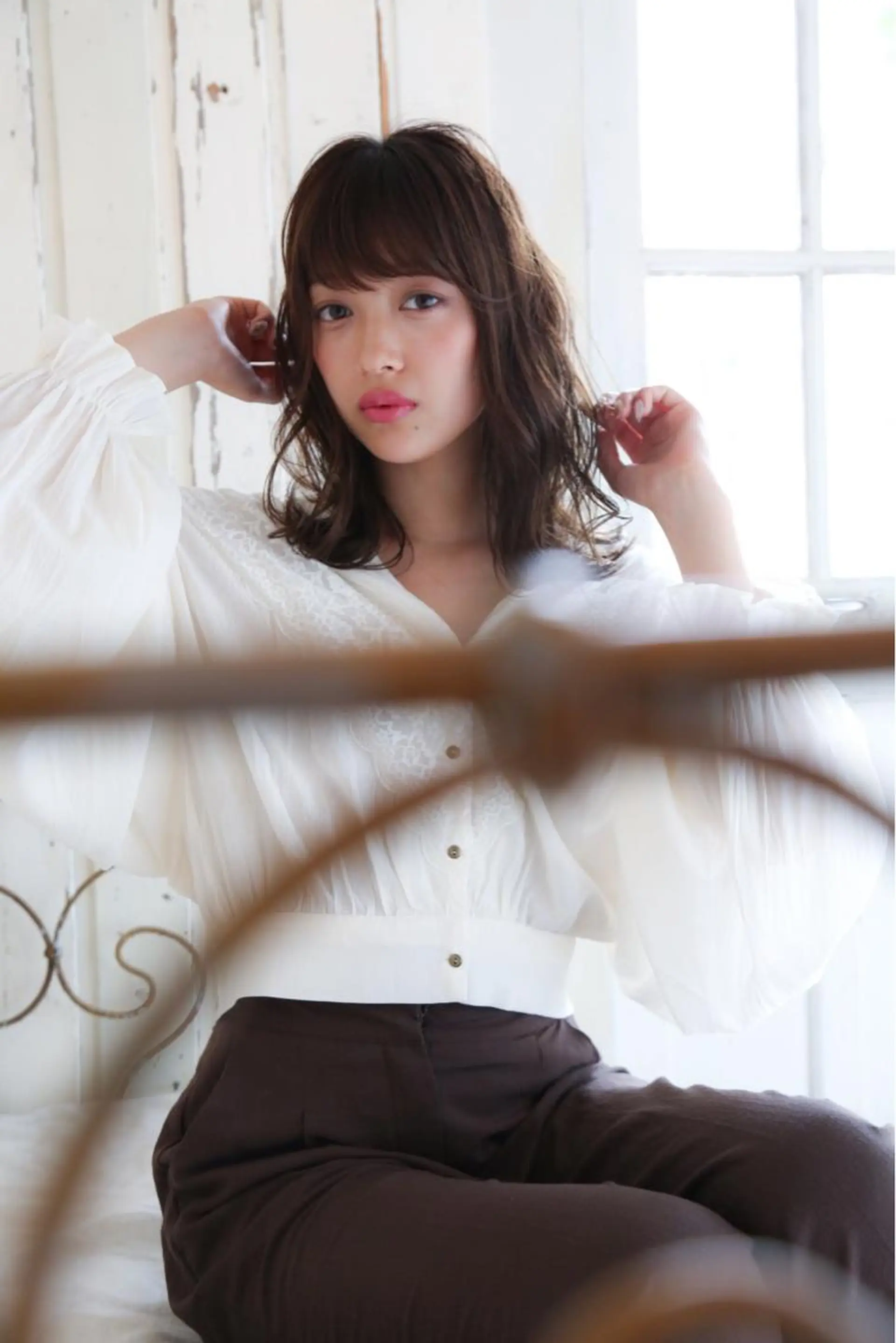 セミロング 石渡このみ 🍊レイヤーカットのヘアスタイル