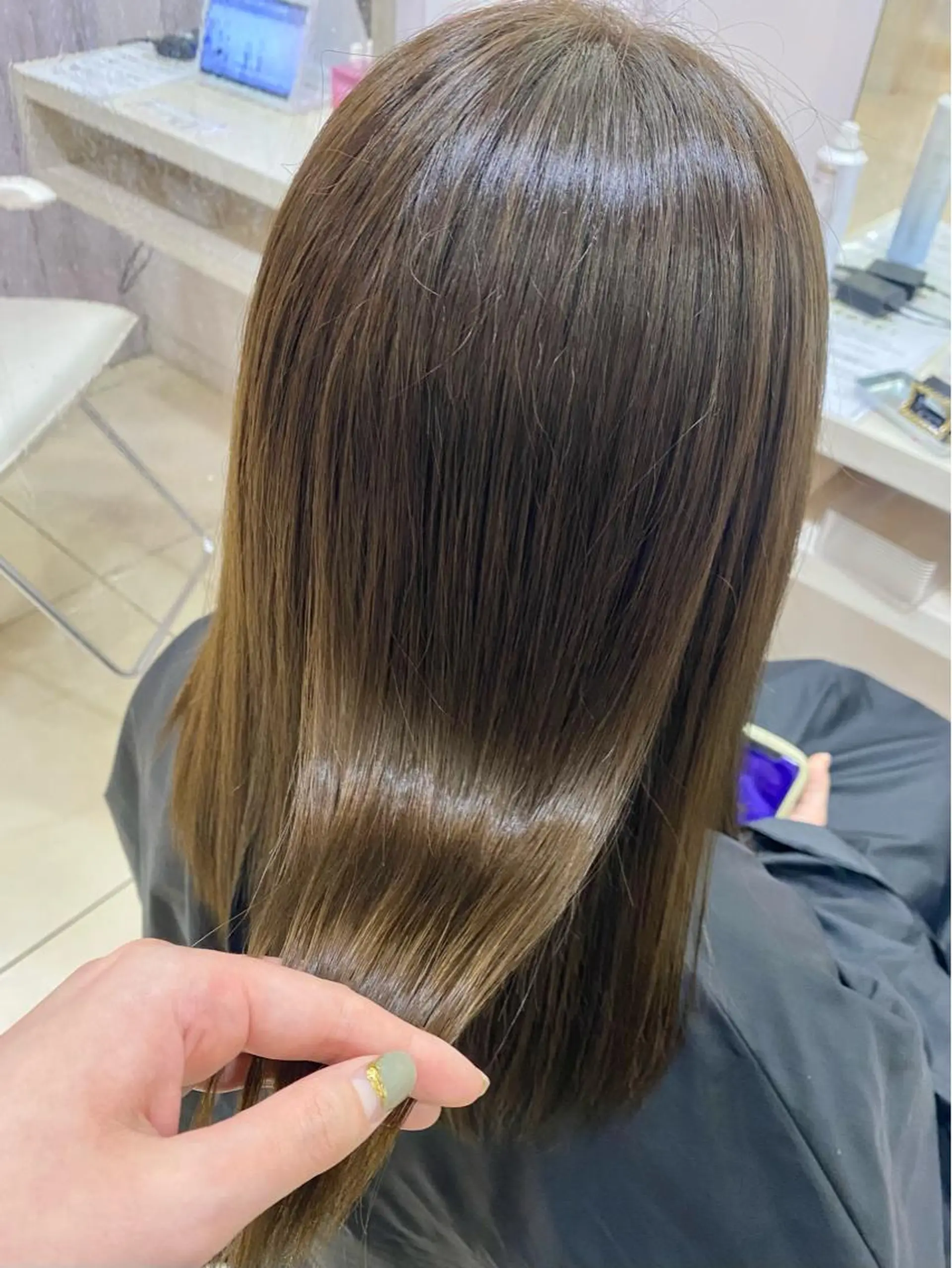 セミロング カット 縮毛矯正 💎髪質改善特化/ 町田莉彩💎のヘアスタイル