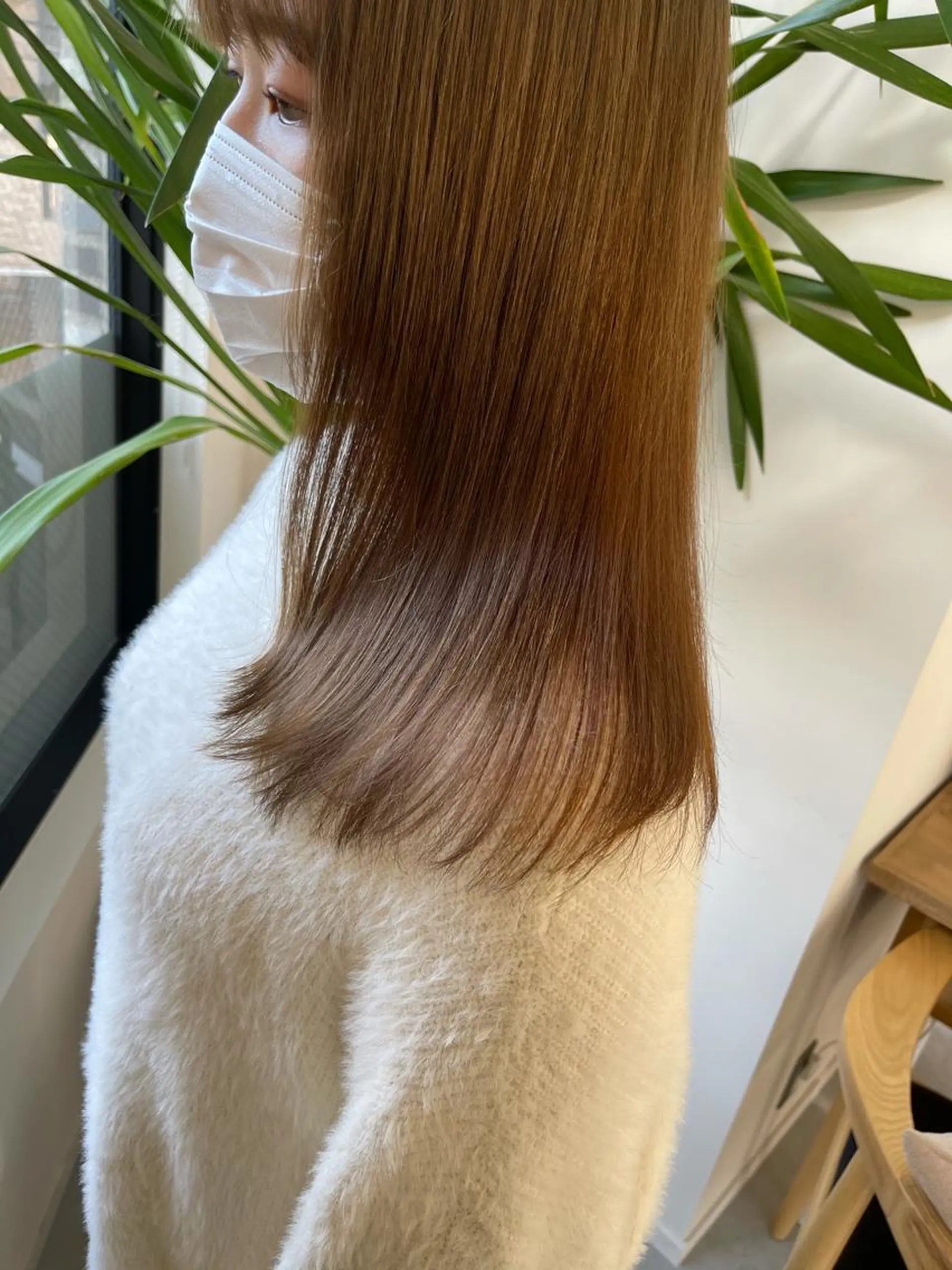 ミディアム カット ヘアカラー 縮毛矯正 トリートメント イメチェンカット✂️ 錦糸町佐藤店長のヘアスタイル