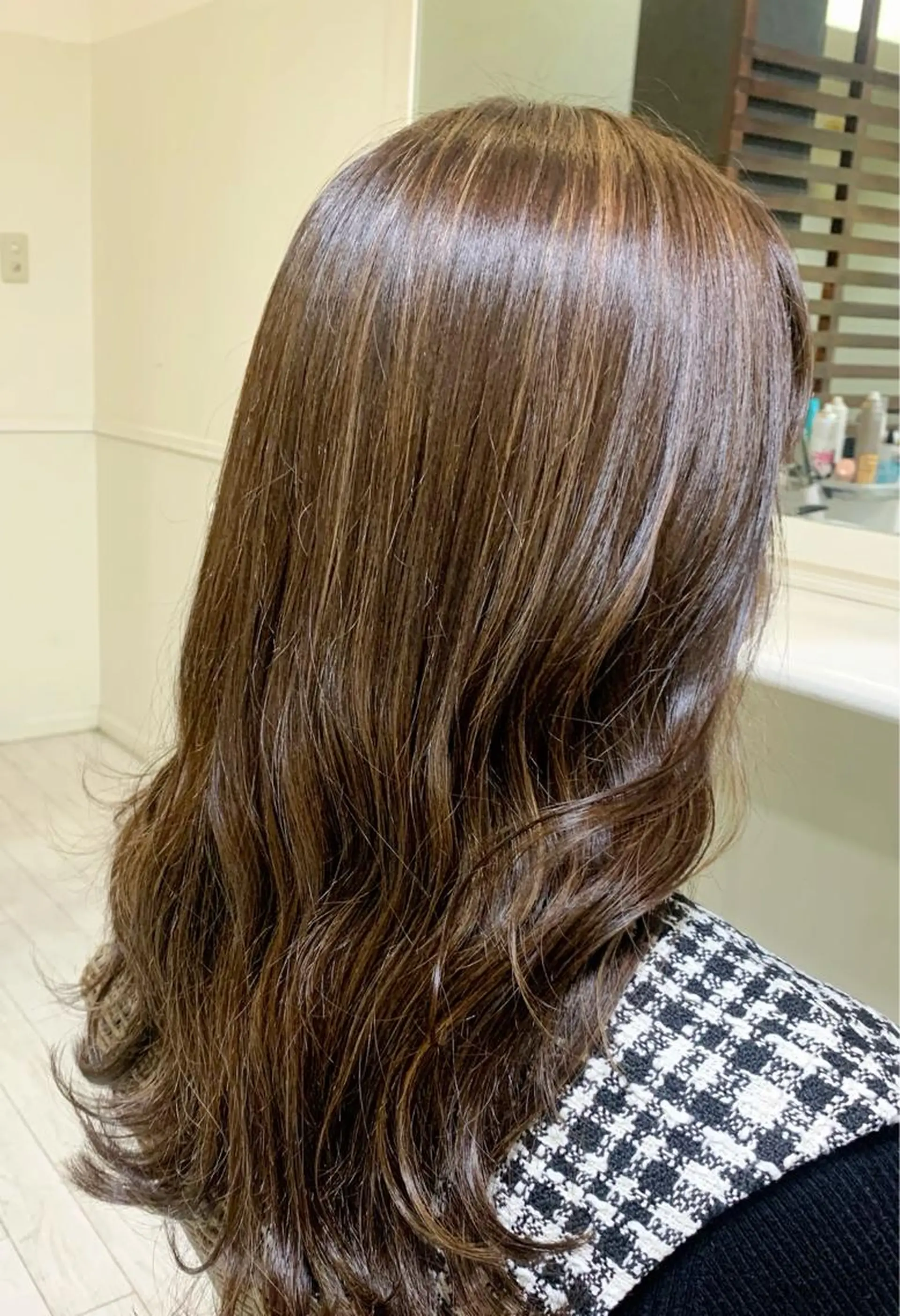 ロング カット ヘアカラー トリートメント マルナ本店 ペコのヘアスタイル