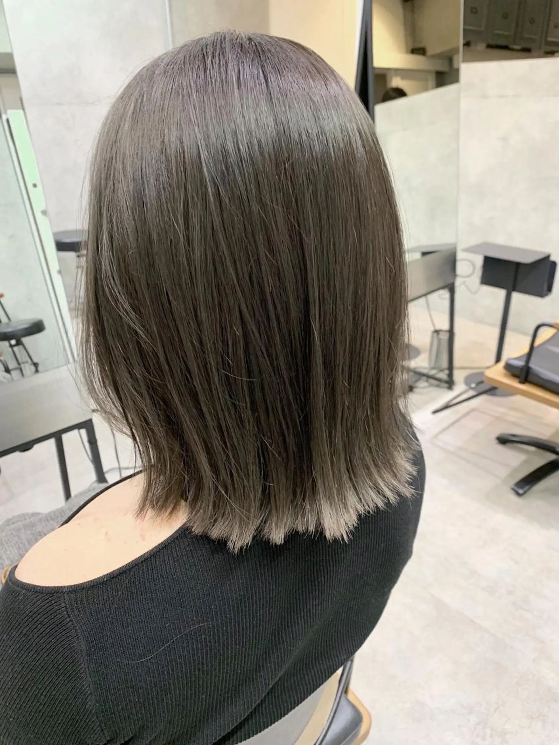 ミディアム カット ヘアカラー トリートメント オシャレ髪✔️ 店長オオキアキヒロのヘアスタイル