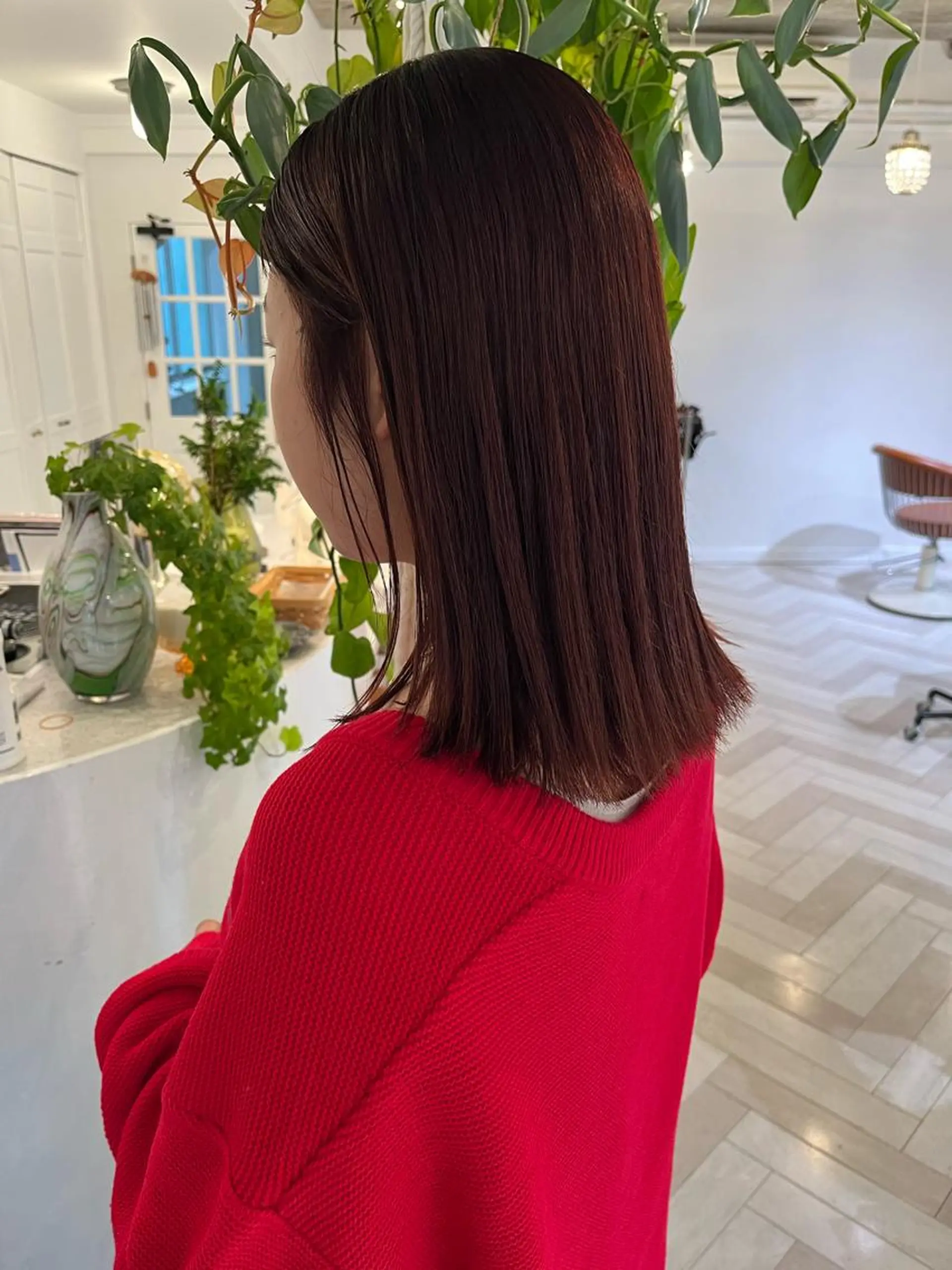 カラー ブリーチカラー🎀 韓国風/寺門美優のヘアスタイル