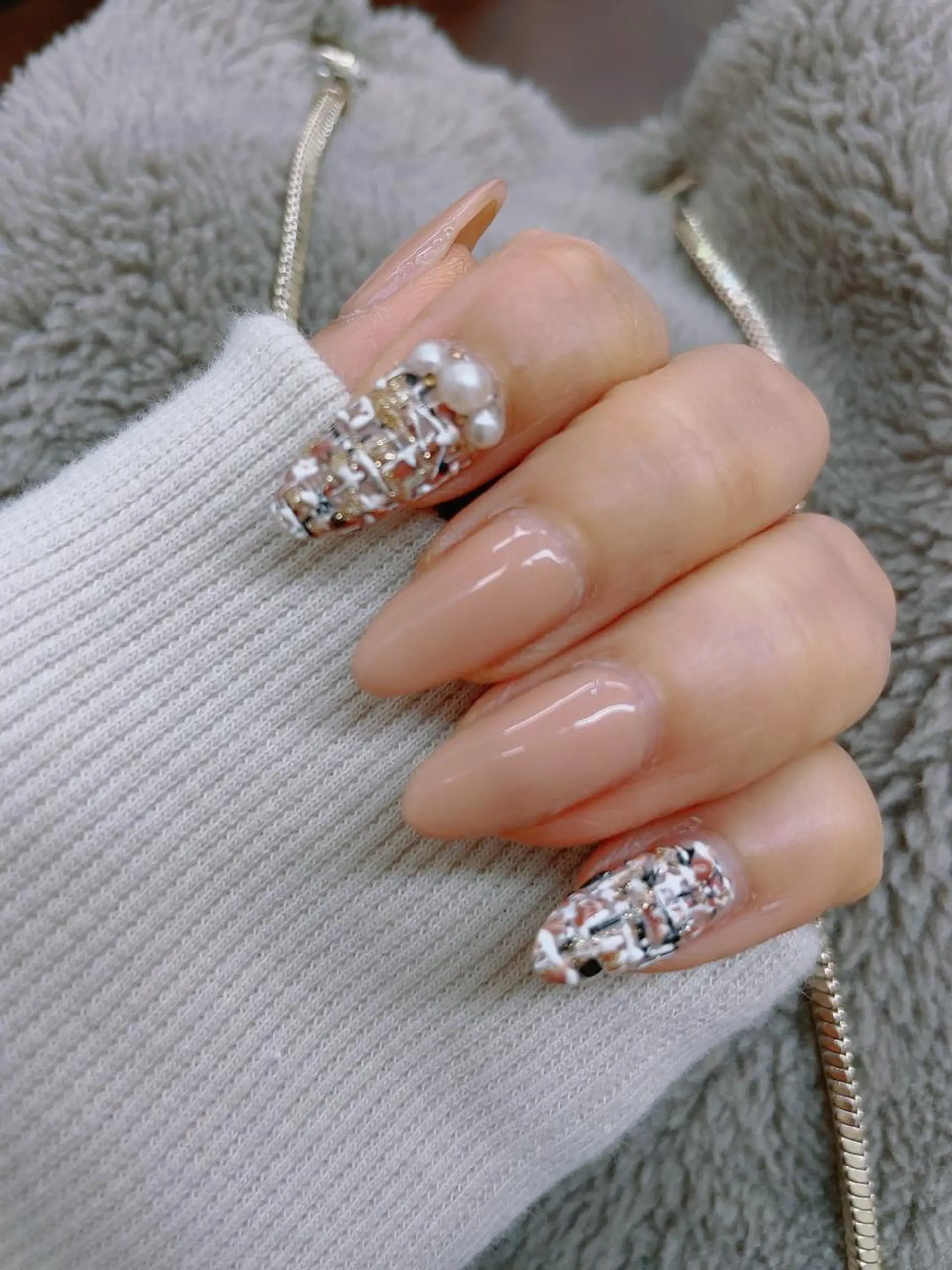 ネイル ツイードネイル ハンドネイル * haruのネイルデザイン