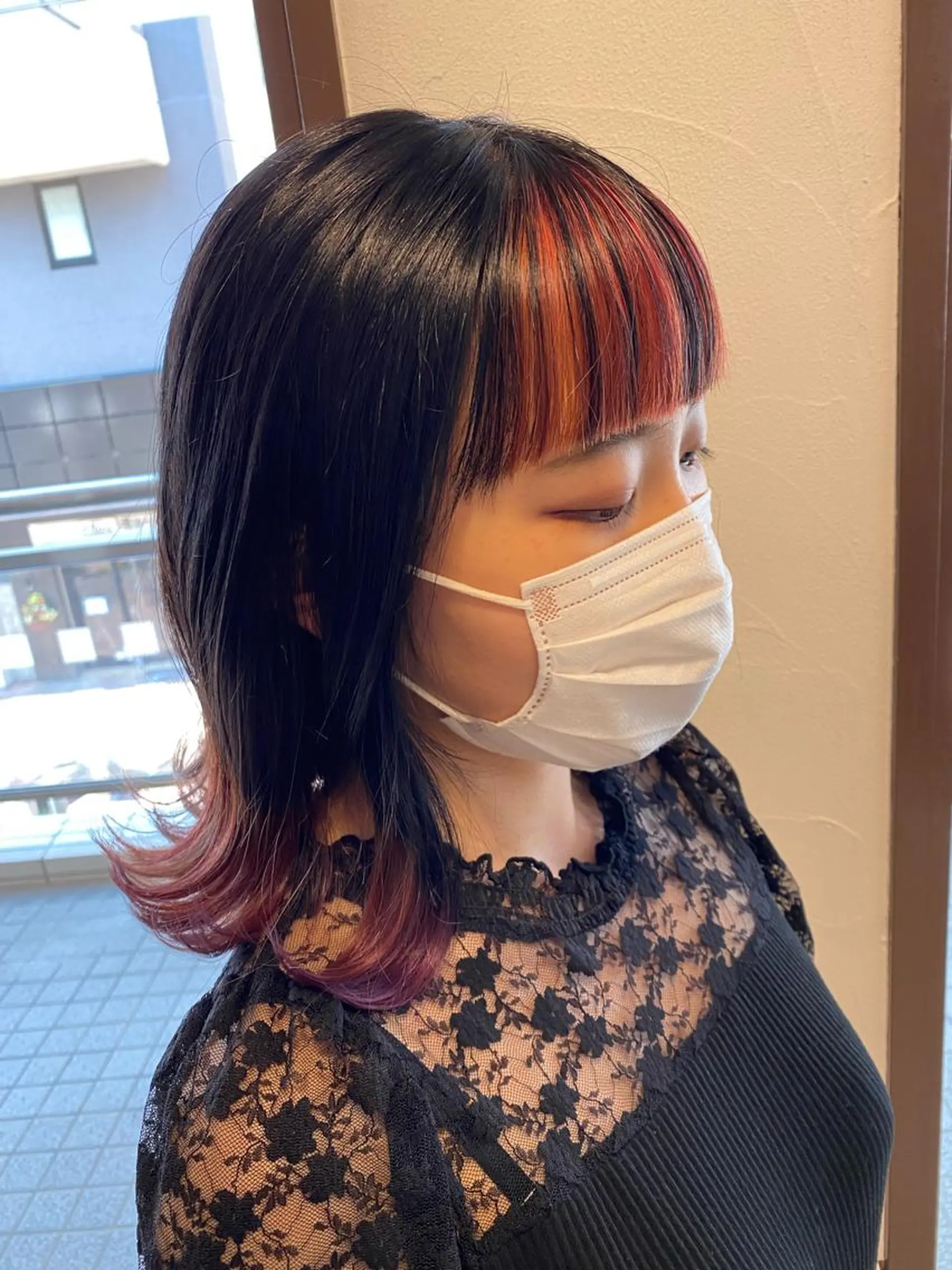 ミディアム カラー 坂井田 浩樹のヘアスタイル