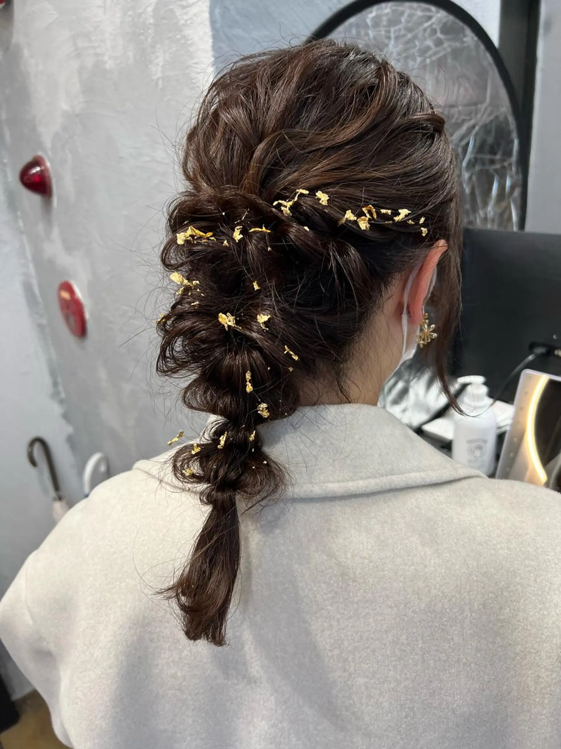 ロング ヘアセット maya レイヤーカットのヘアスタイル
