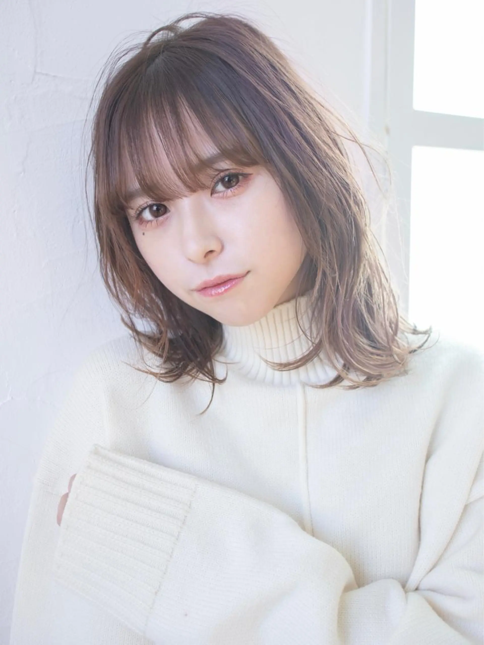 ミディアム カラー ヘアアレンジ ベージュカラー ブリーチ ケアブリーチ カシス ダブルカラー ✨🧸チバ ダイスケ🧸✨のヘアスタイル