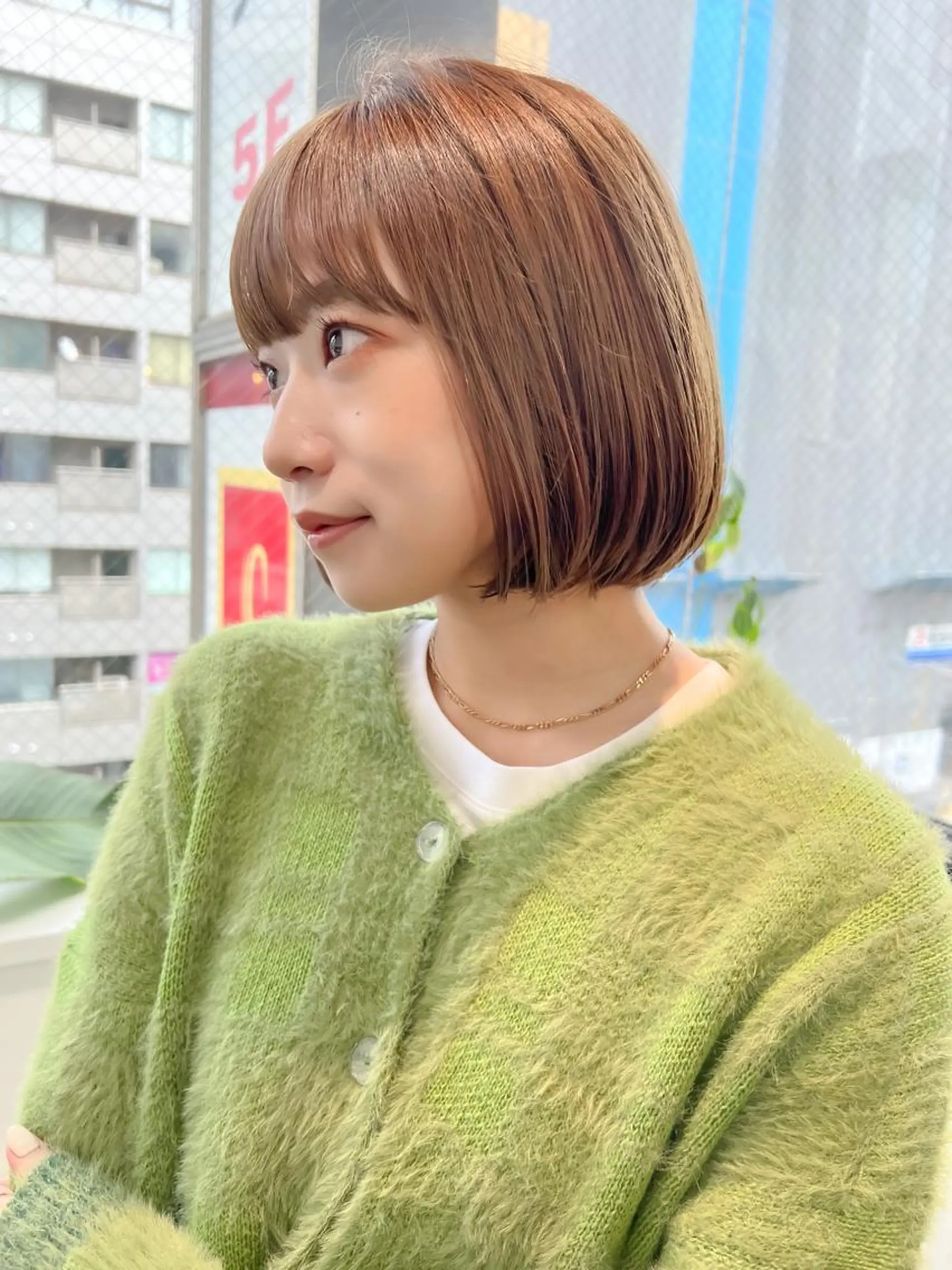 ショート カット 縮毛矯正 トリートメント ボブ/縮毛矯正 髪質改善/もえるのヘアスタイル