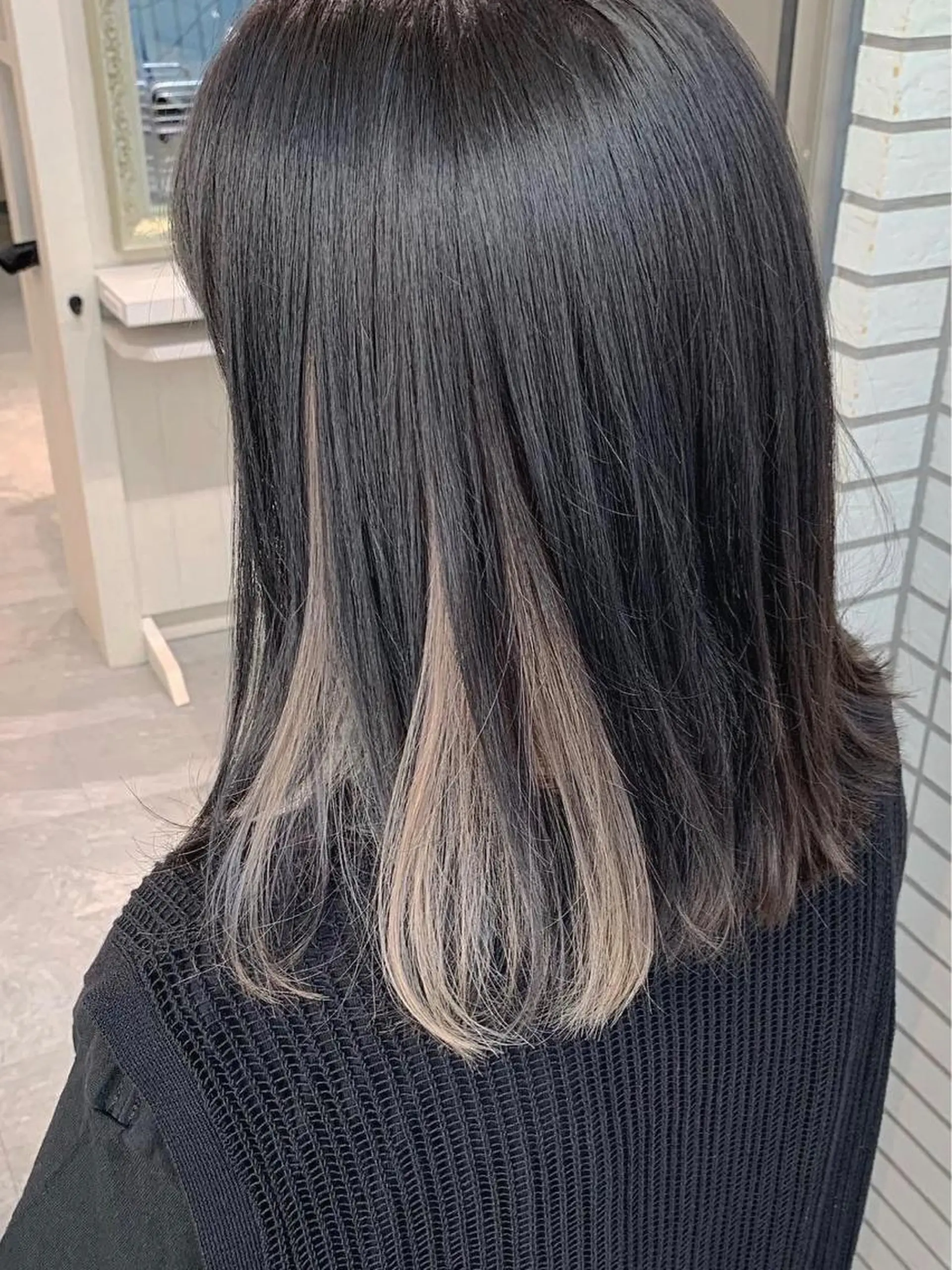 ミディアム カラー 大橋 タツヤのヘアスタイル