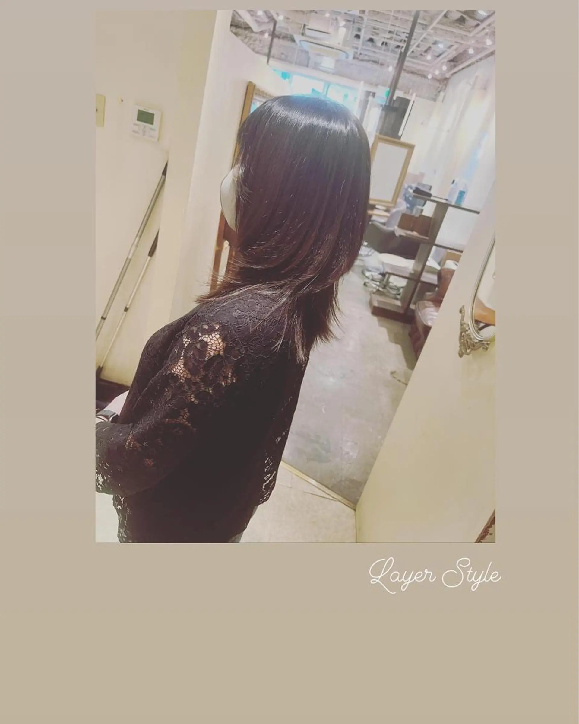 セミロング レイヤーカット ハイライト/インナー /ブリーチ/レイヤーのヘアスタイル