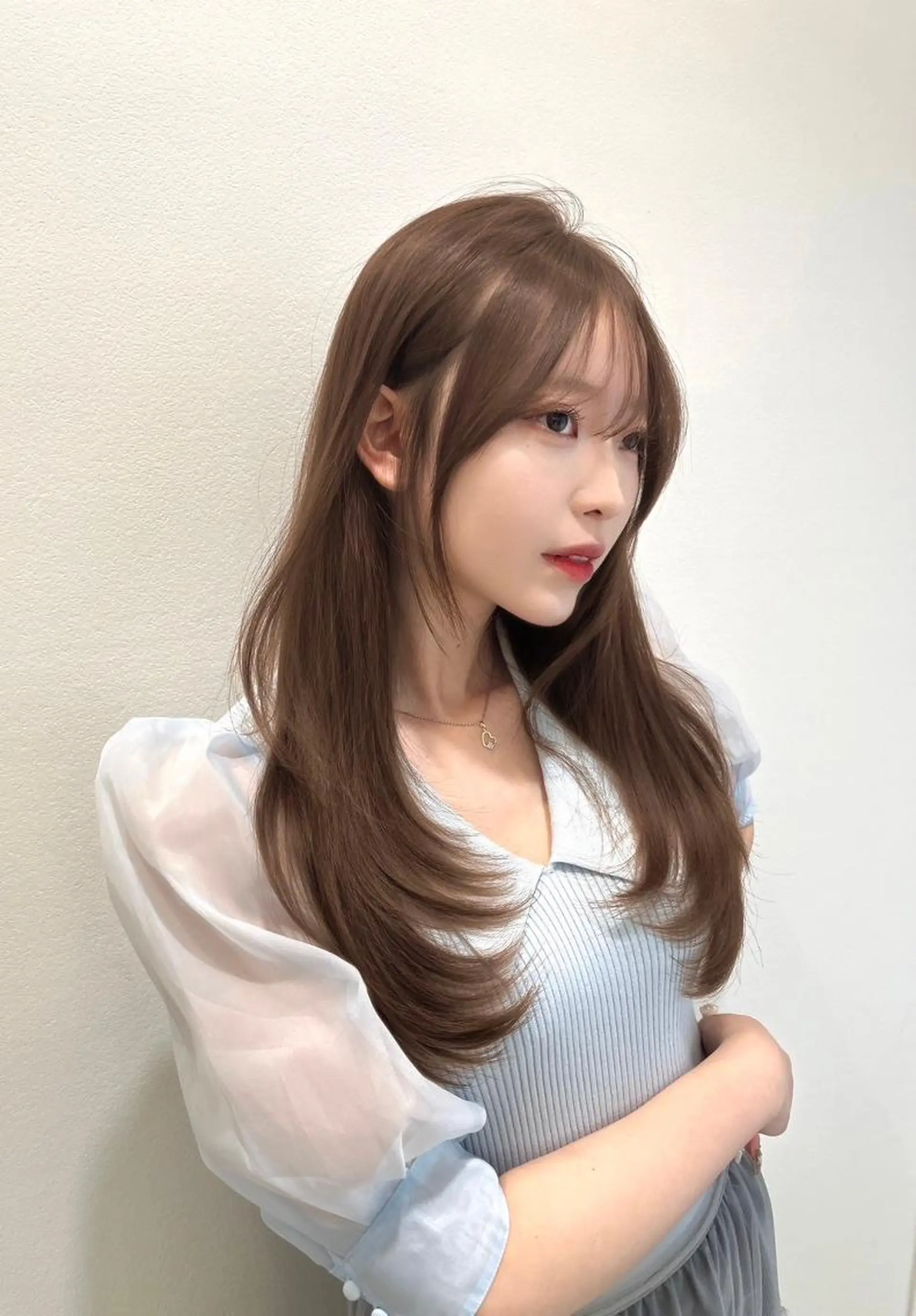 ミディアム 赤み消し🌿 透明感カラー🫧のヘアスタイル