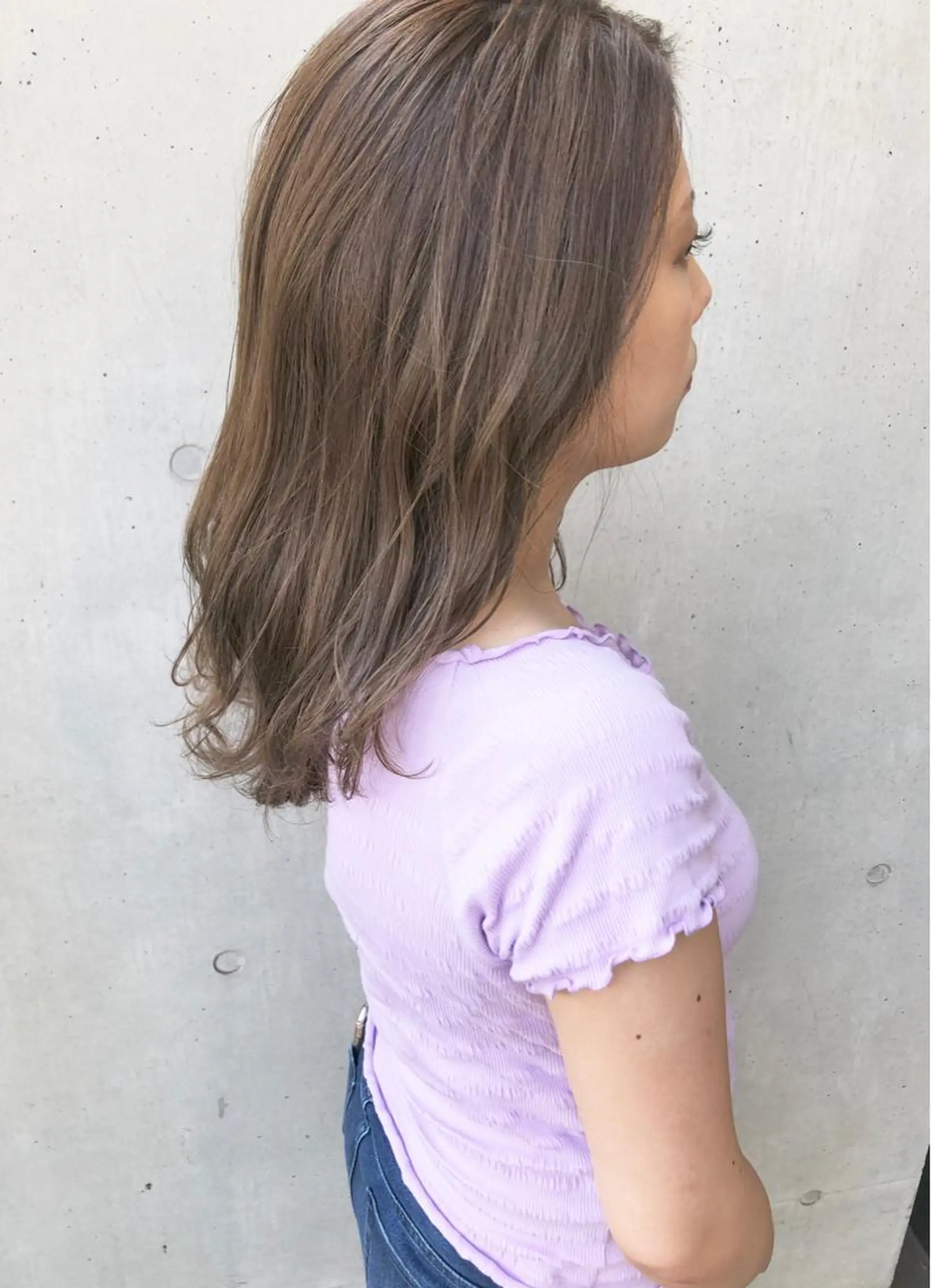 セミロング ハイライト ヘアカラー トリートメント 【髪質改善】 川津翔太のヘアスタイル