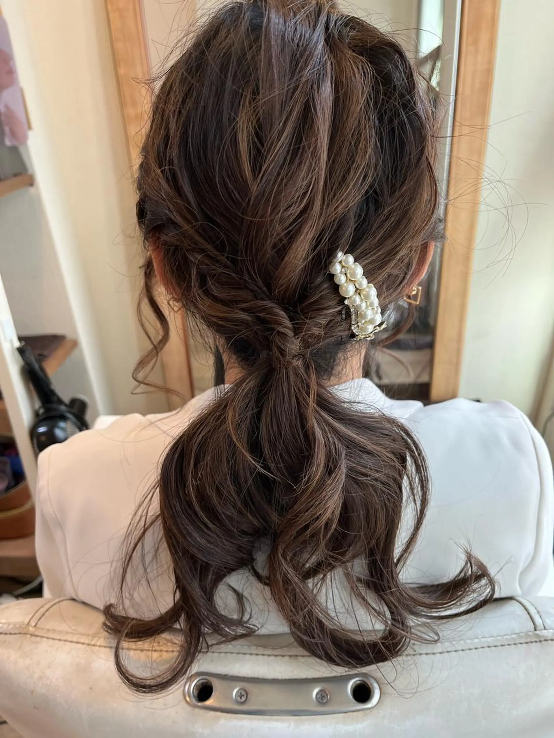 セミロング ヘアアレンジ ポニーテール 山本 ひろ美のその他イメージ