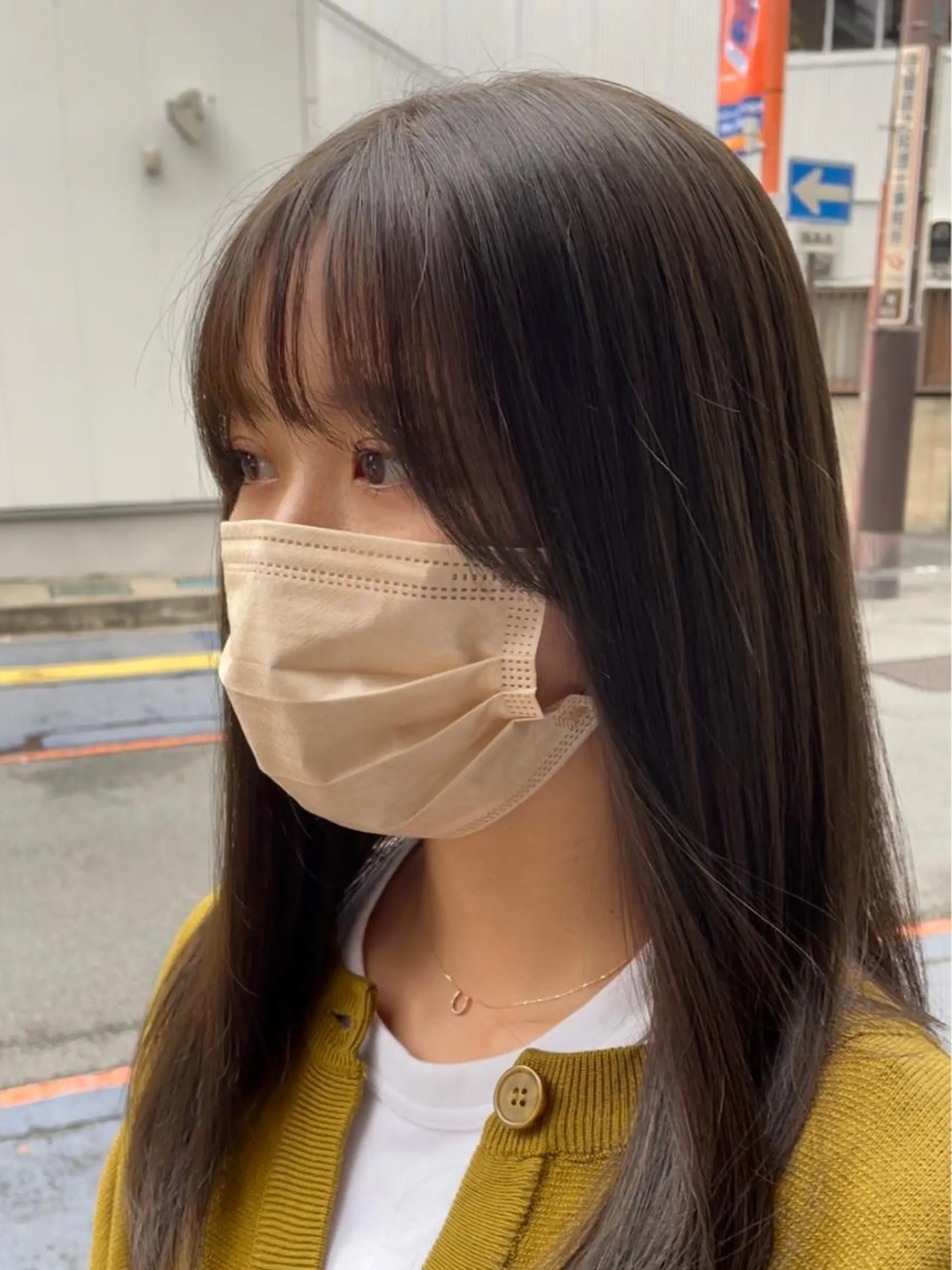 ロング カラー ヘアカラー トリートメント 古指 匠巳のヘアスタイル