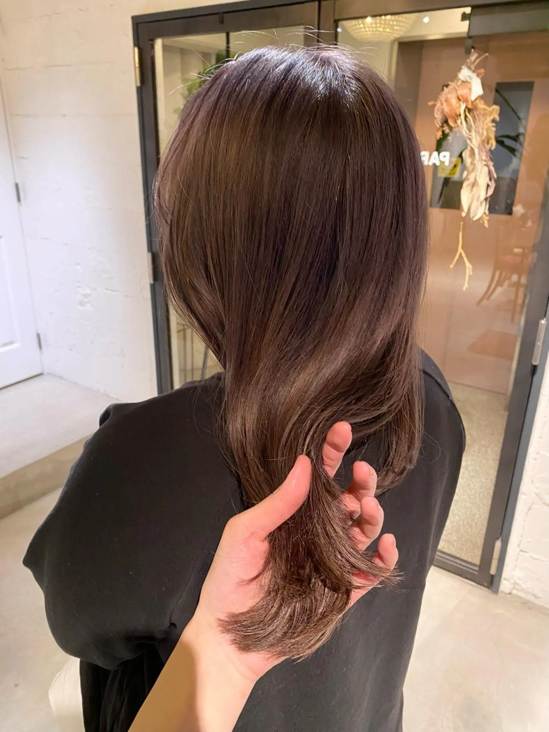 ミディアム ヘアカラー 尾上 勇気のヘアスタイル