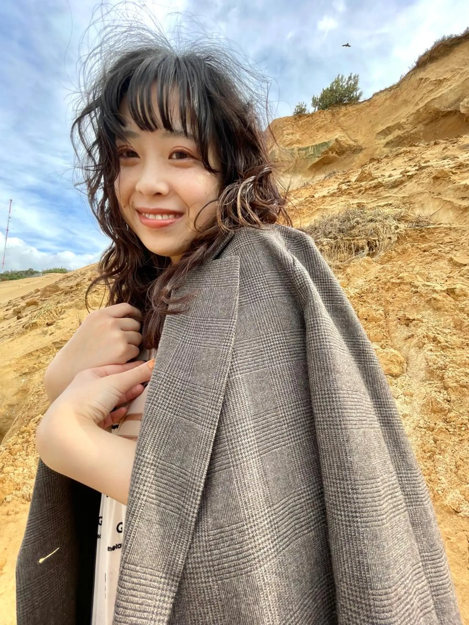 セミロング パーマ 緒方リエ 時短ショート・ボブのヘアスタイル