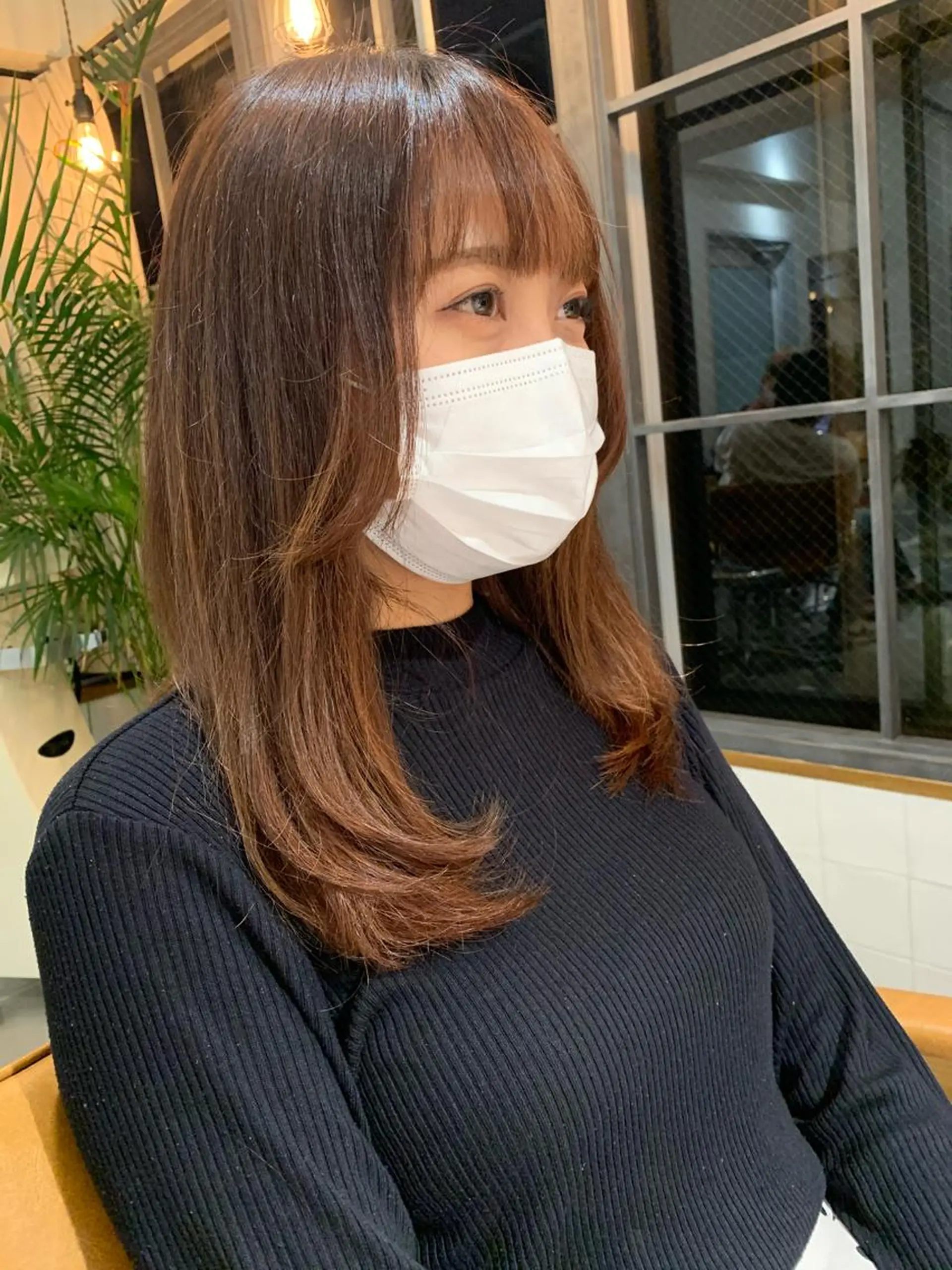 ロング 顔まわりレイヤー 顔周りカット レイヤーカット レイヤーカット ✨️奥田良太✨️のヘアスタイル